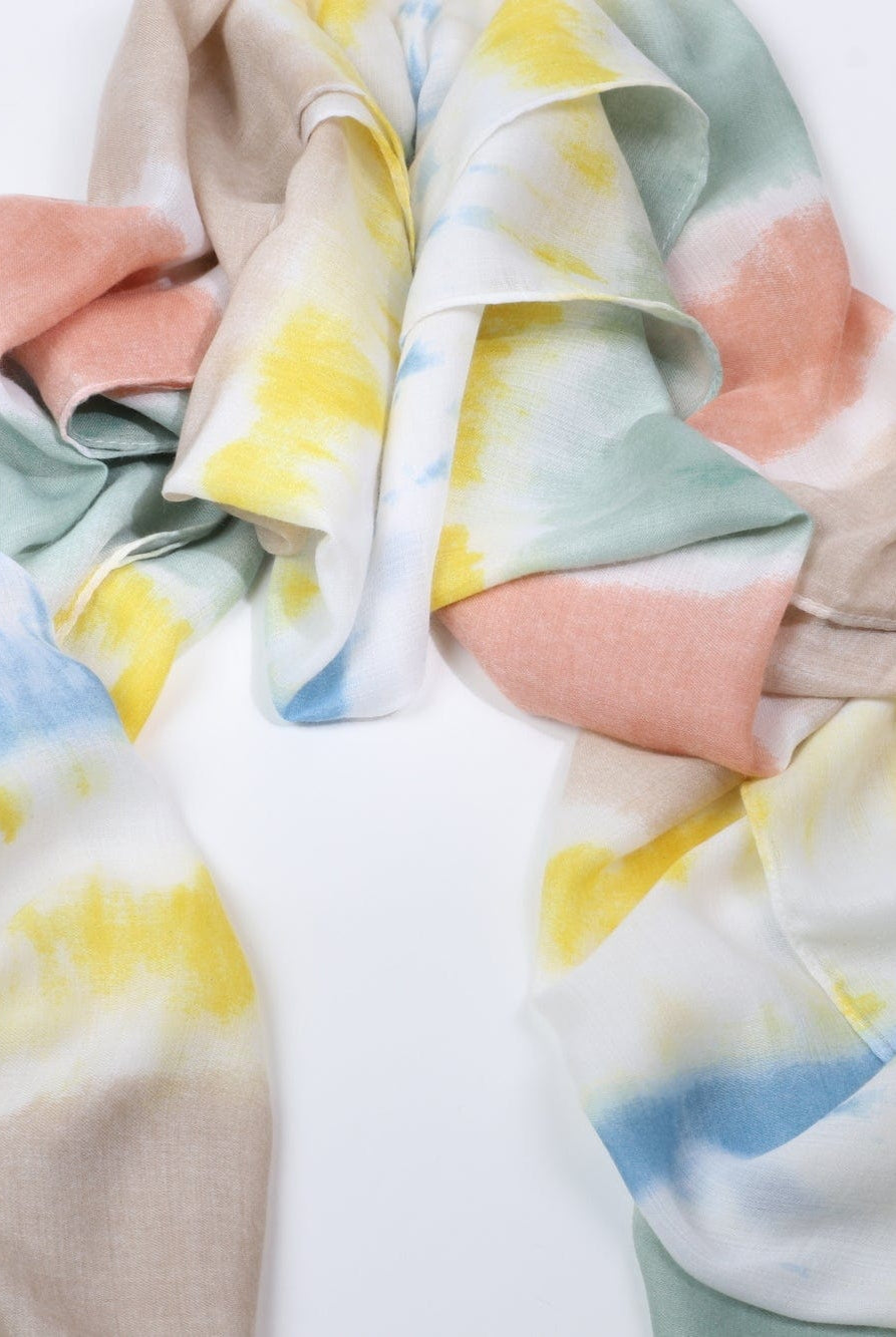 نتشي وشاح نسائي ملون طويل