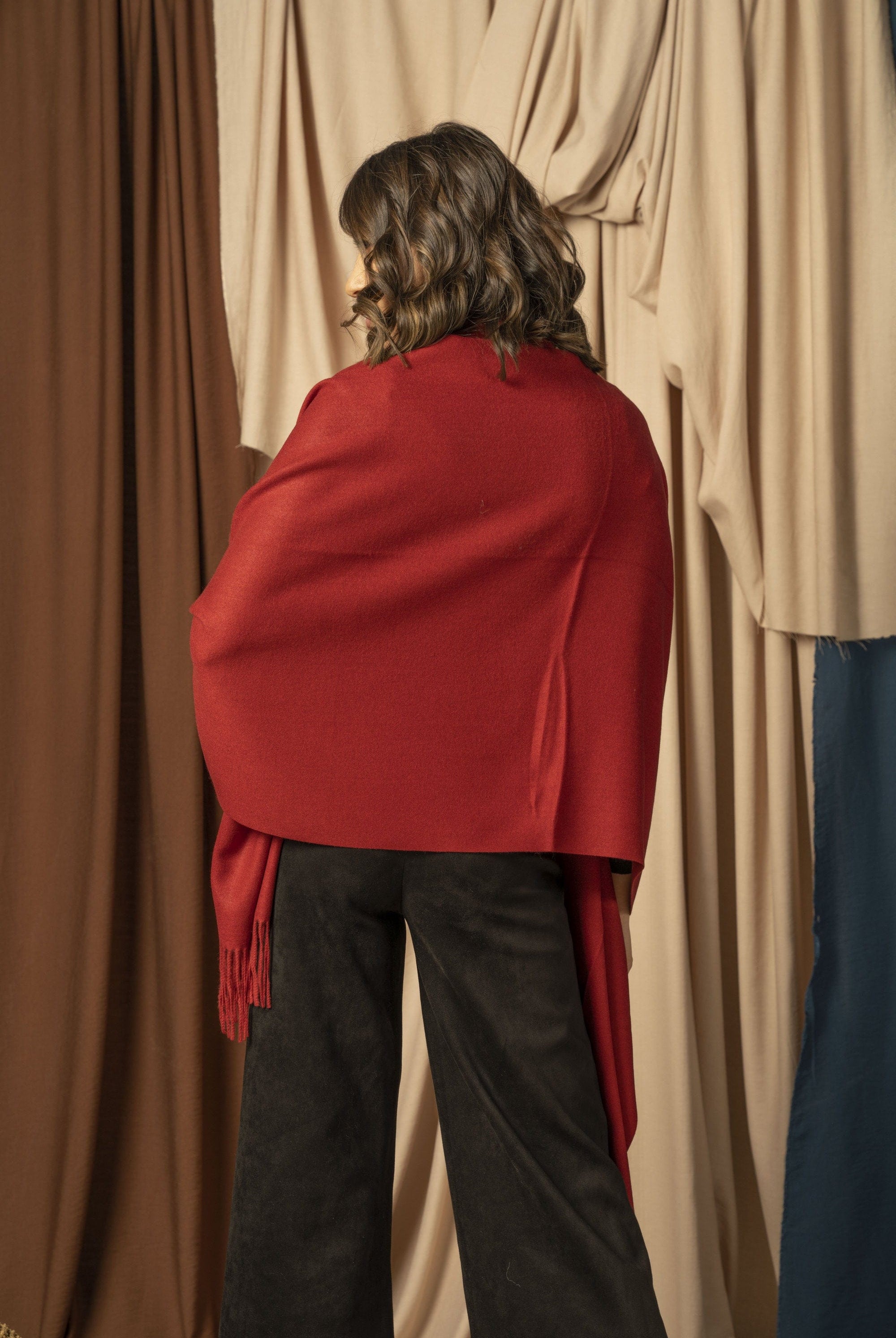 نتشي شال شتوي نسائي طويل