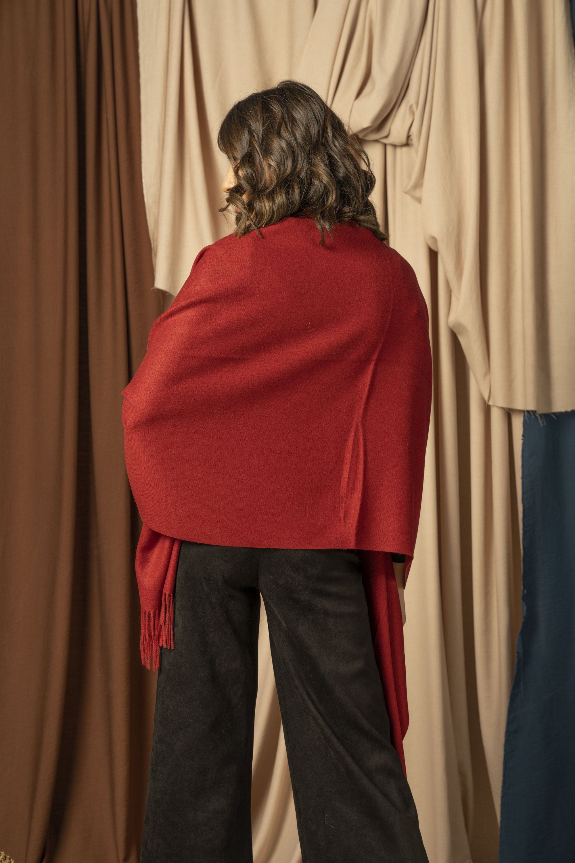 نتشي شال شتوي نسائي طويل