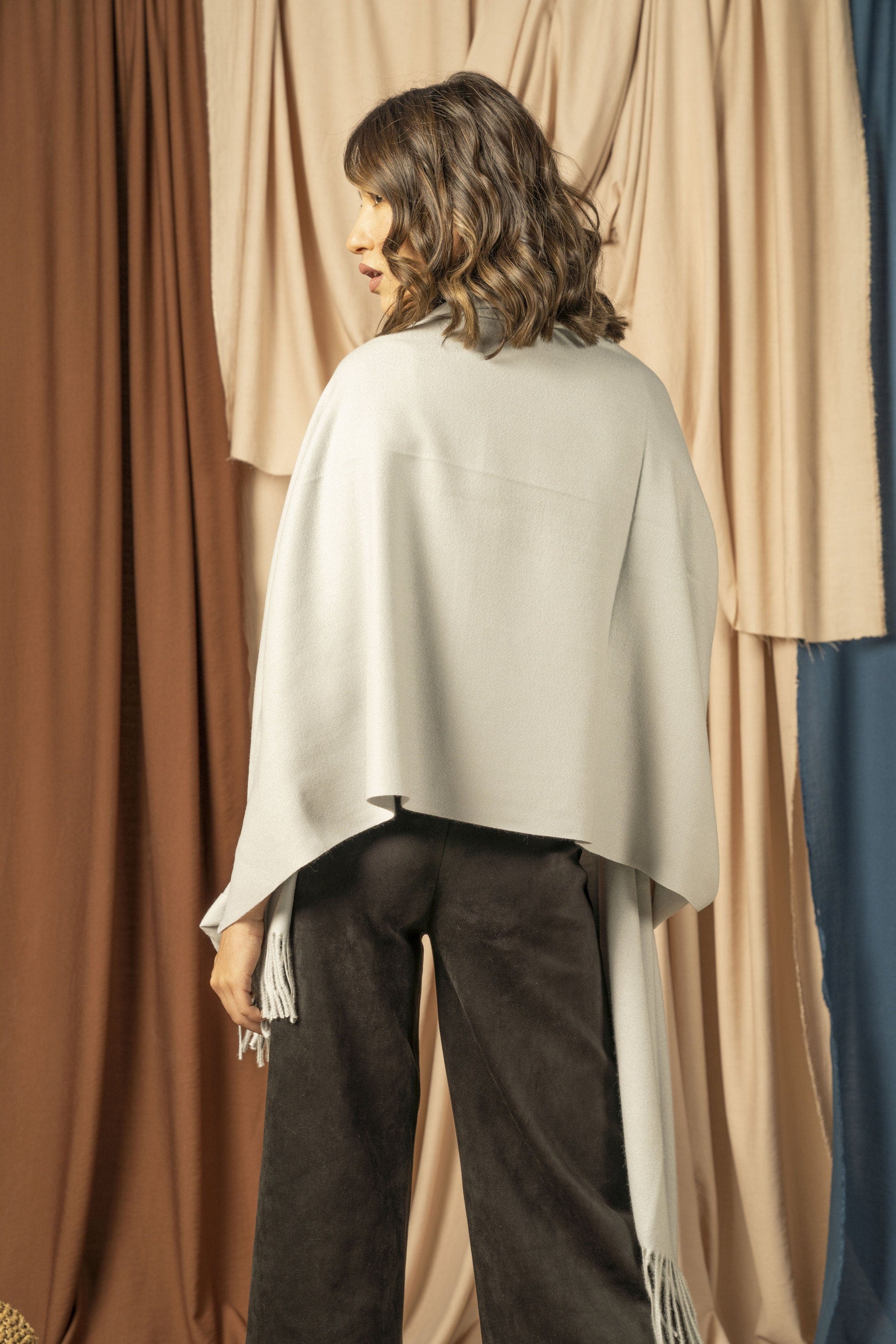 نتشي شال شتوي نسائي طويل