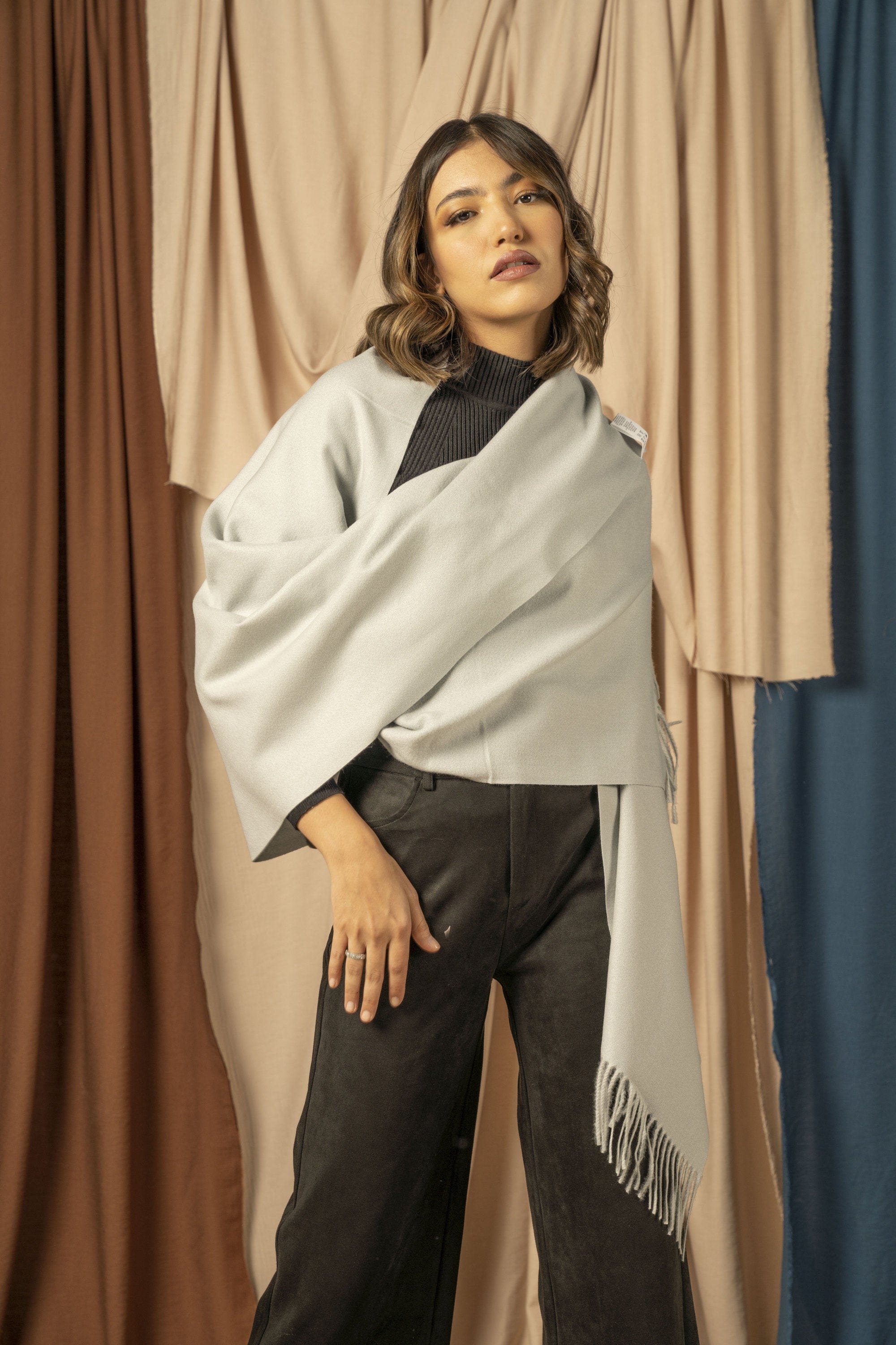 نتشي شال شتوي نسائي طويل