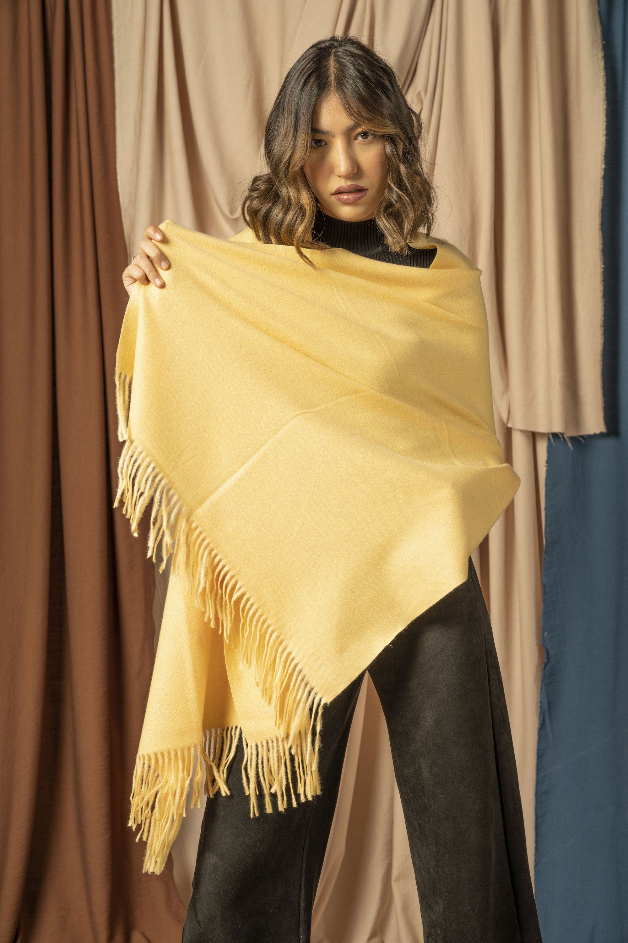 نتشي شال شتوي نسائي طويل