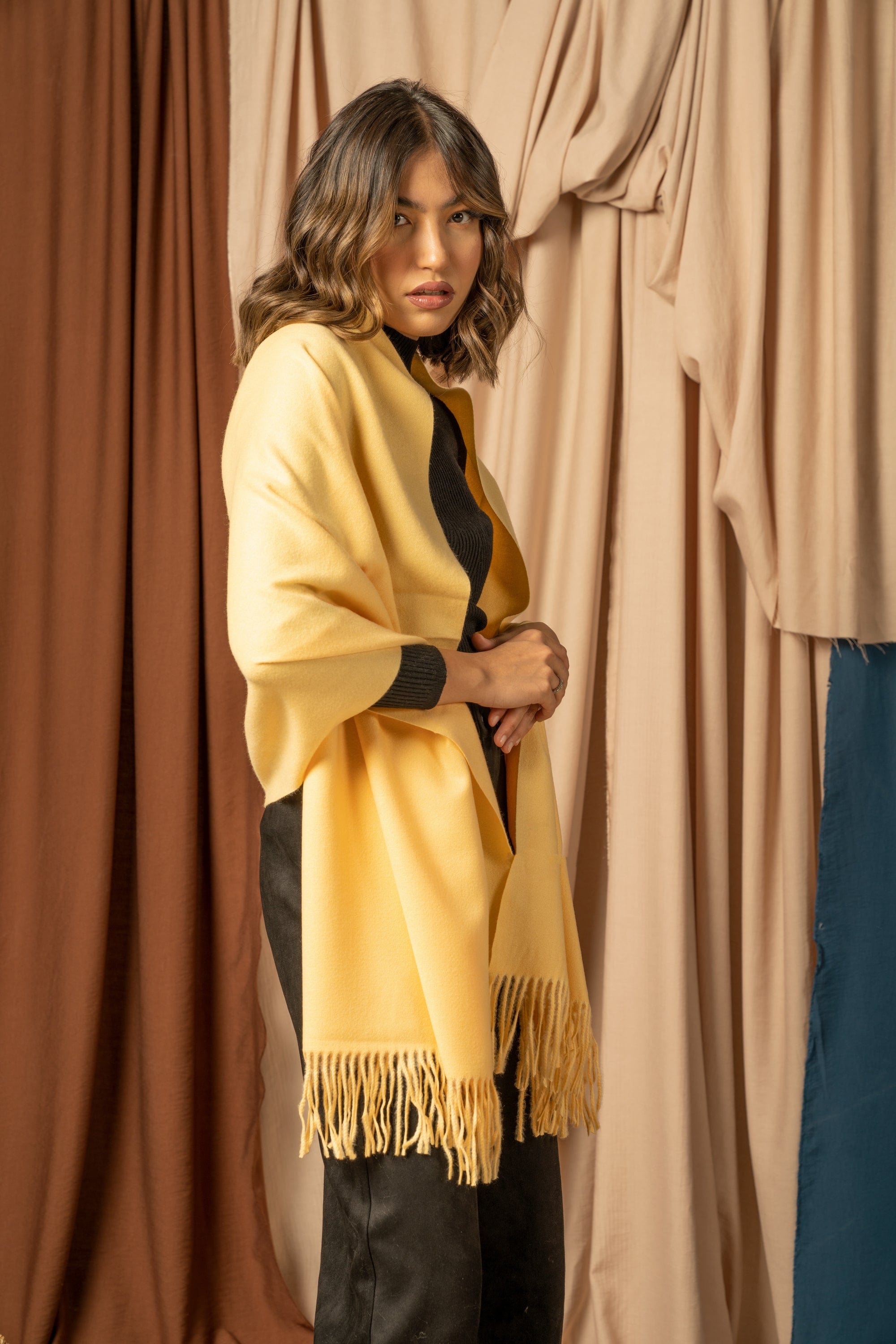 نتشي شال شتوي نسائي طويل