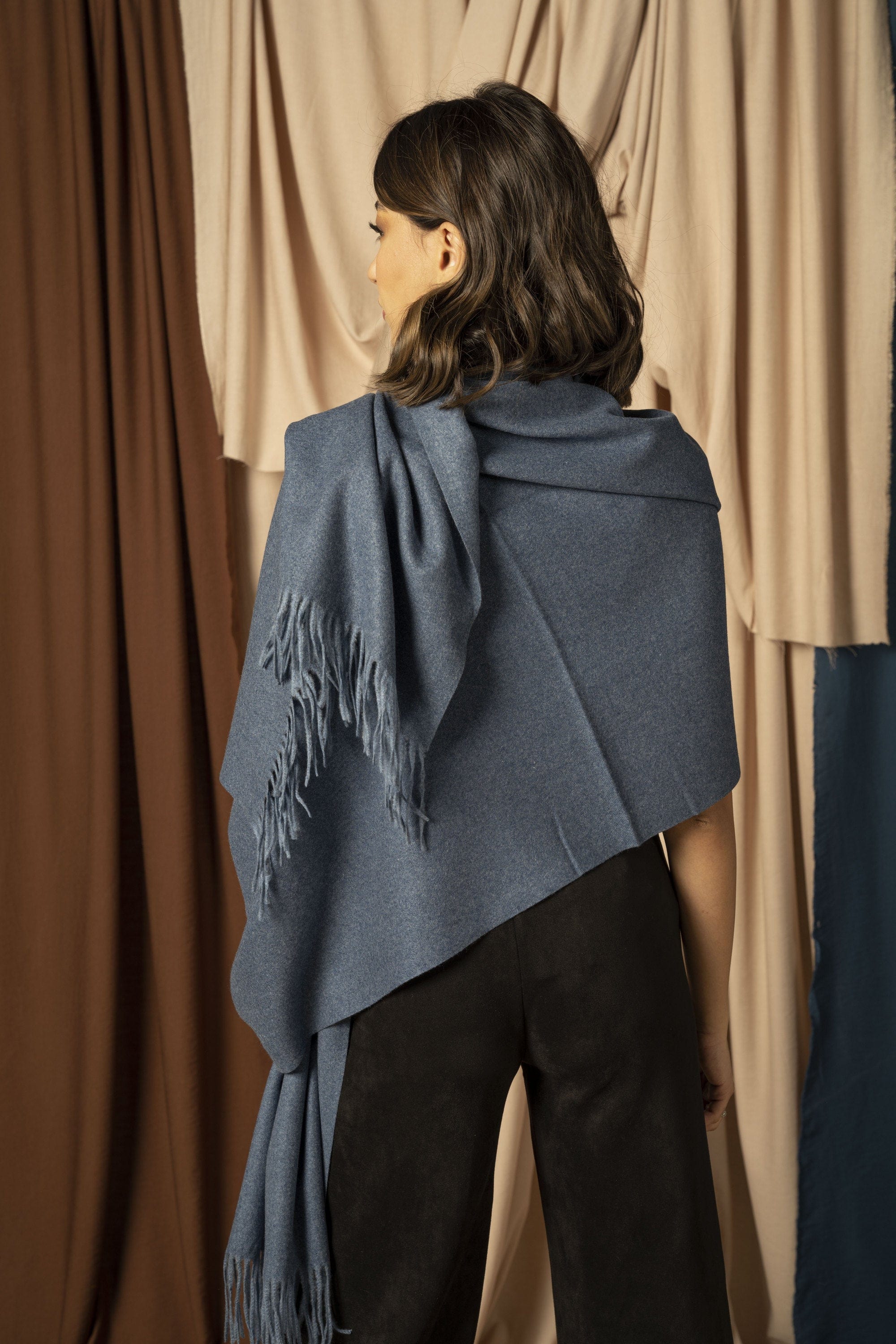 نتشي شال شتوي نسائي طويل