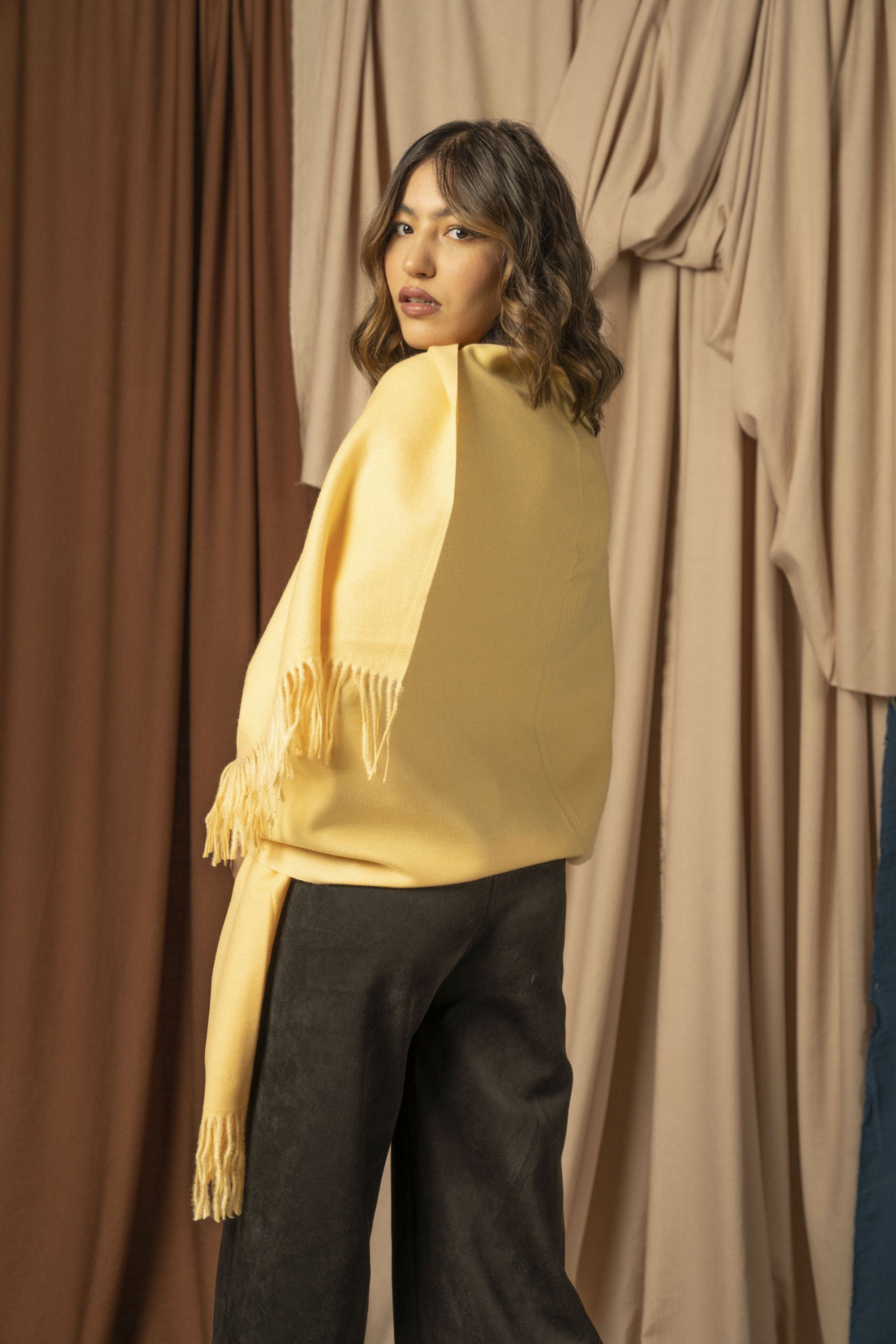 نتشي شال شتوي نسائي طويل