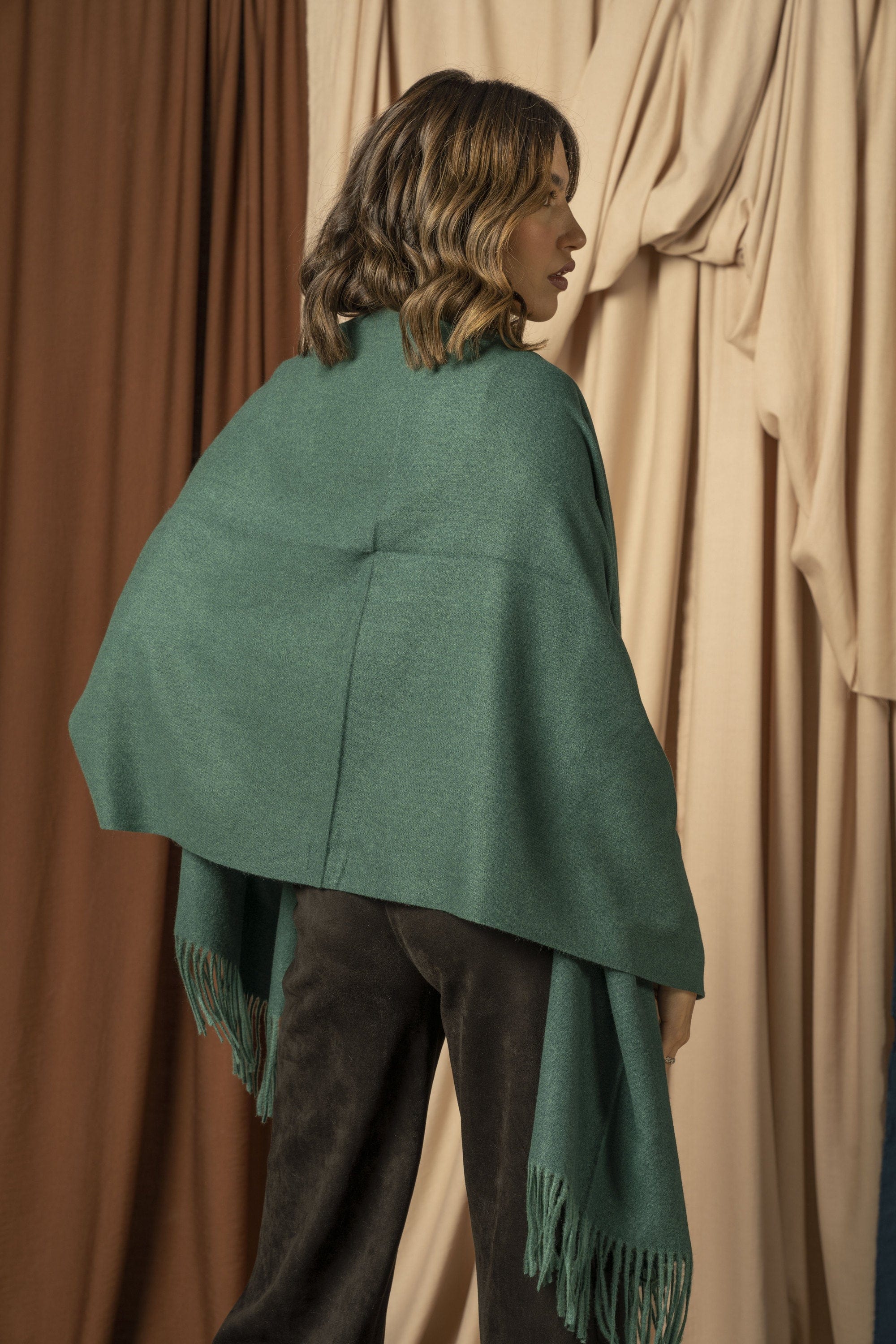 نتشي شال شتوي نسائي طويل