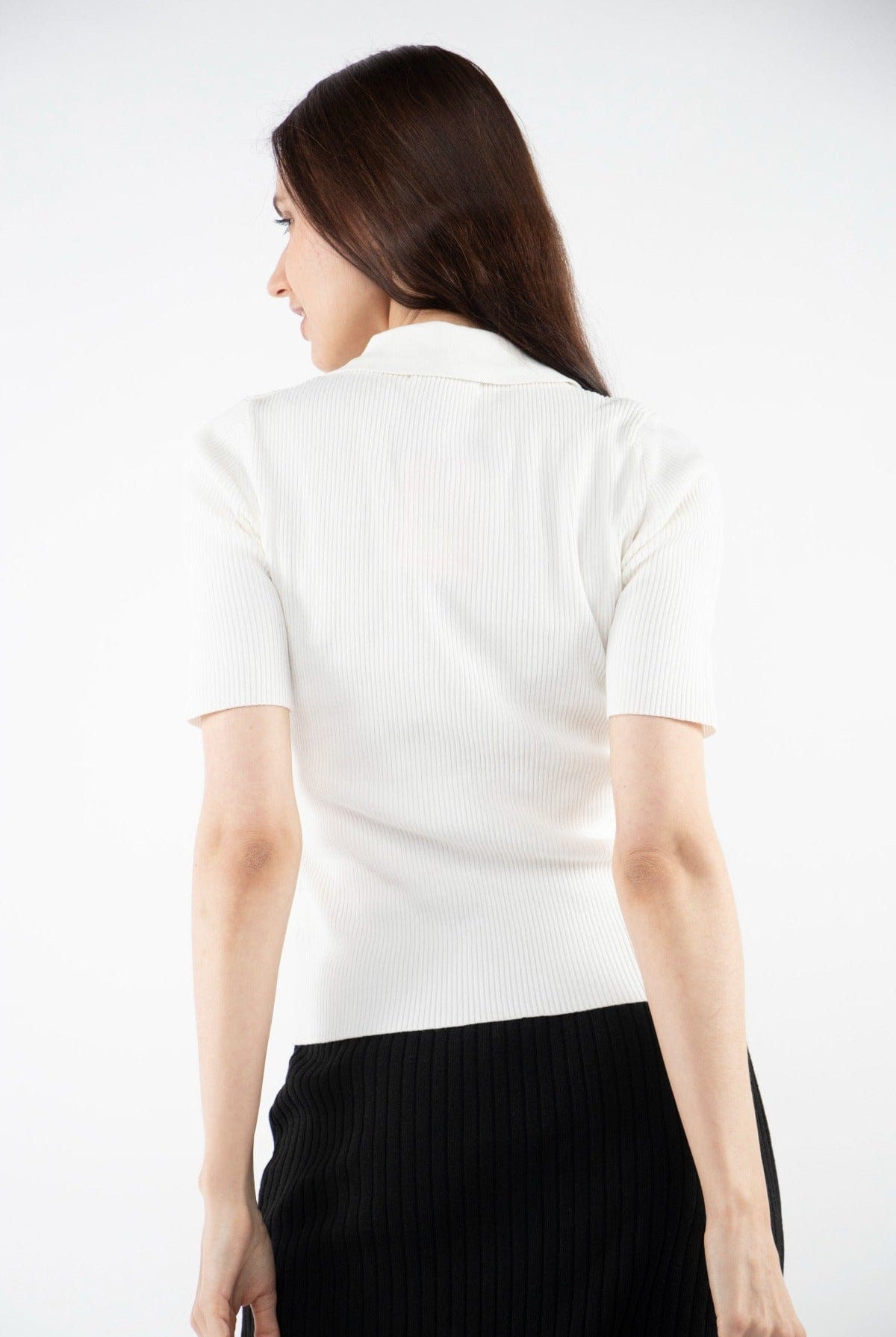 نتشي بلوزة قطن سادة نسائية نص كم