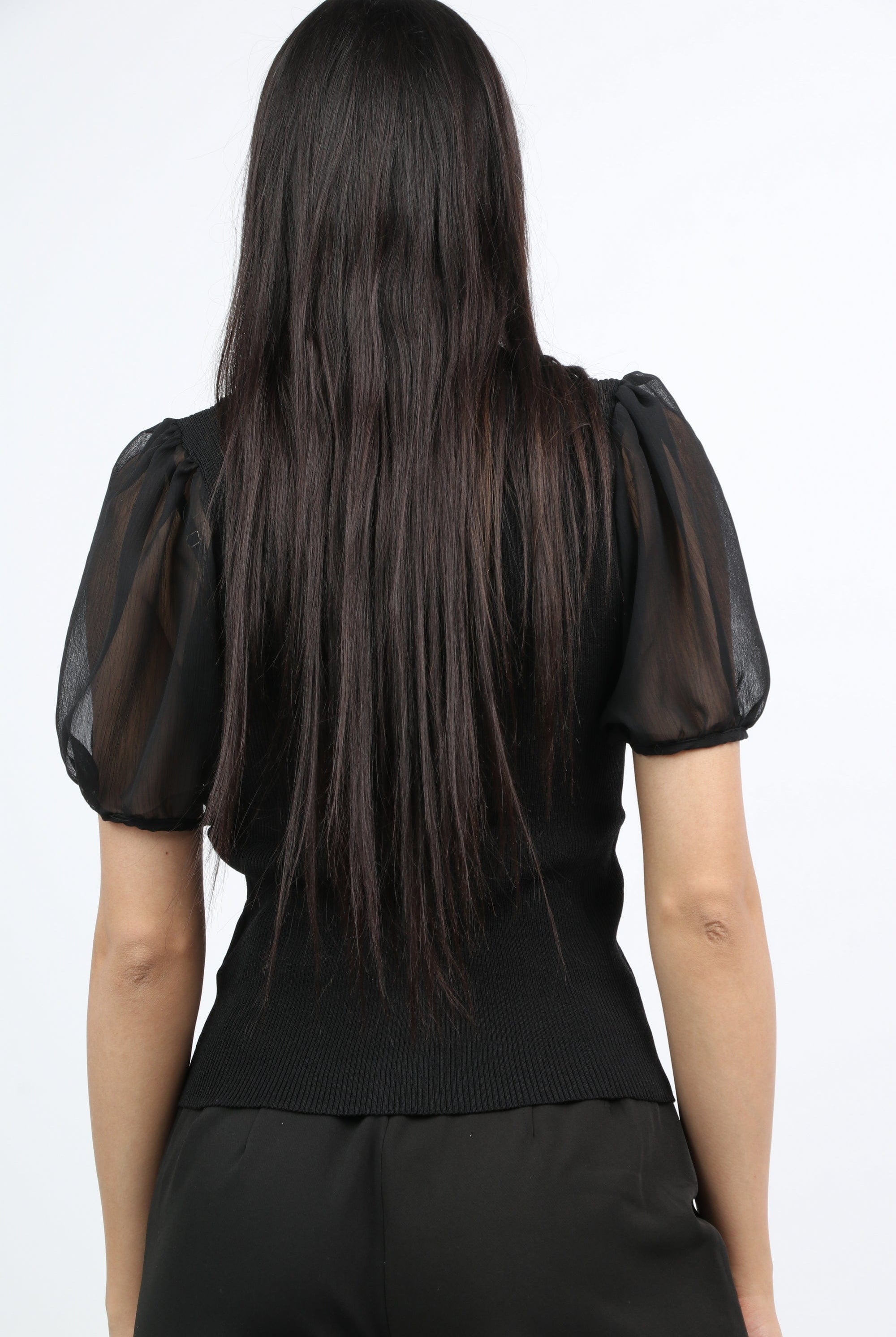 نتشي بلوزة صيفي بأكمام منفوخة