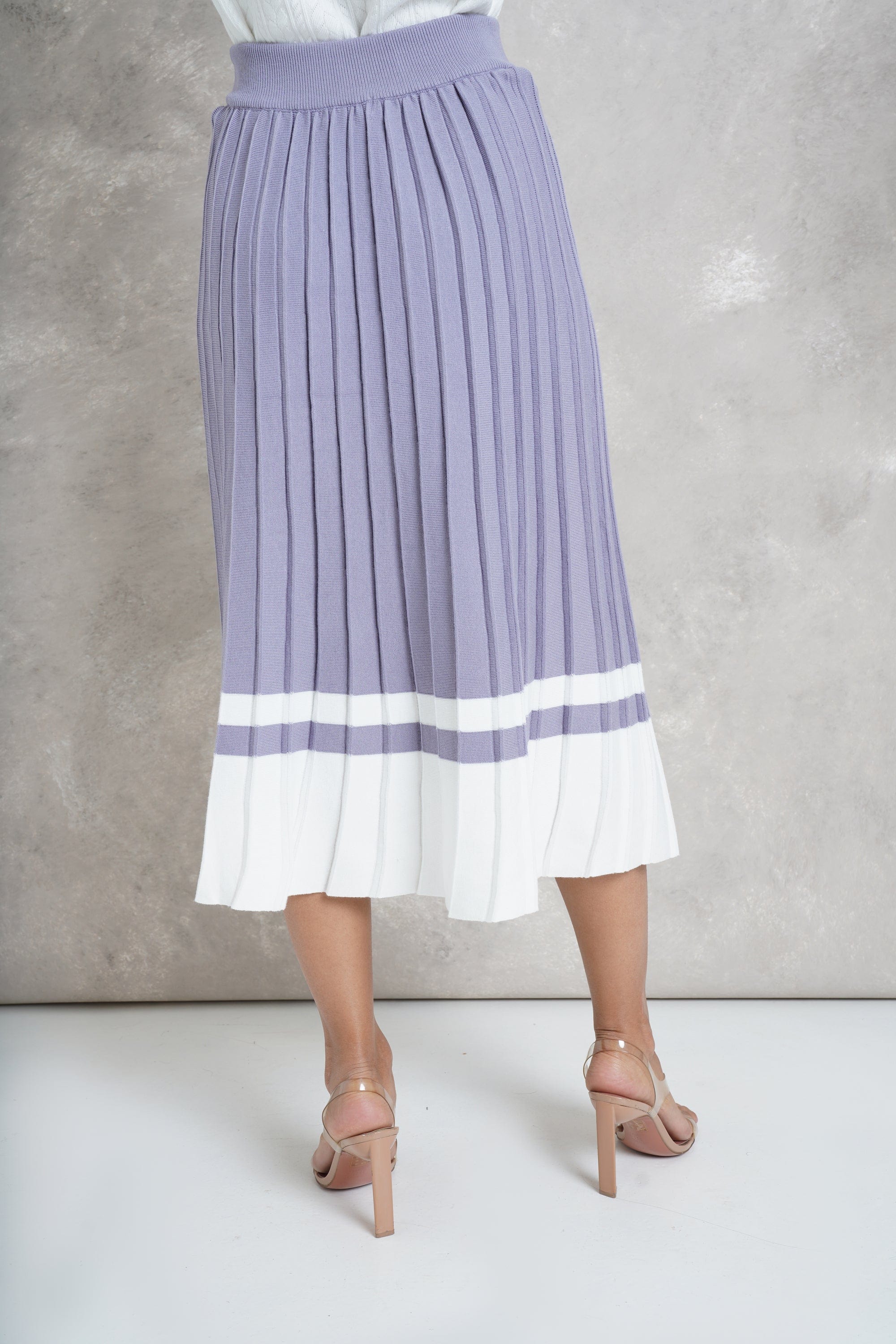 نتشي تنورة ميدي منسوجة بليسية