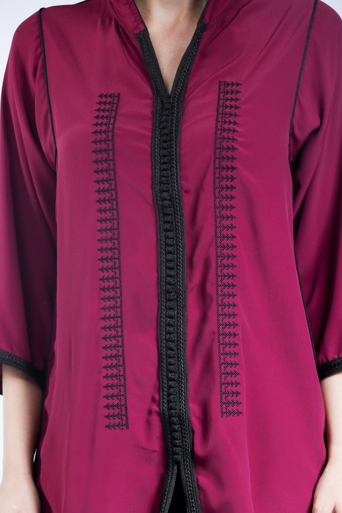 ديامانتين تونك نسائي مطرز من الأمام 3/4 كم نسائي