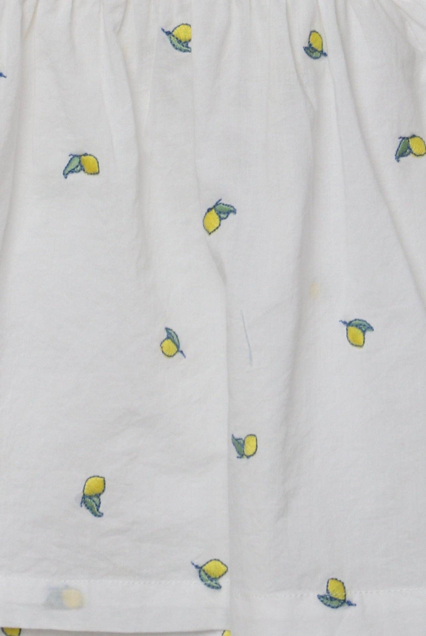 جينجرسنابس بلوزة نص بطن منقوشة كم قصير بف بناتي أوف وايت