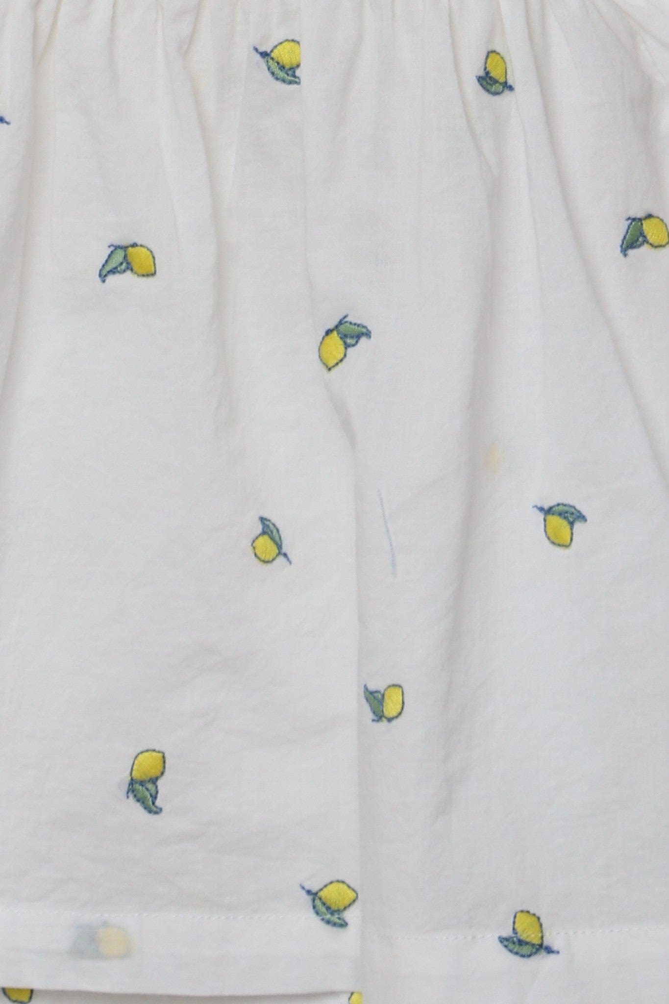 جينجرسنابس بلوزة نص بطن منقوشة كم قصير بف بناتي أوف وايت