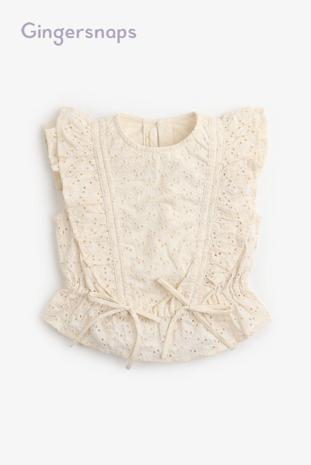 جينجرسنابس بلوزة كت كرانيش فيونكات بالأسفل بناتي بيج