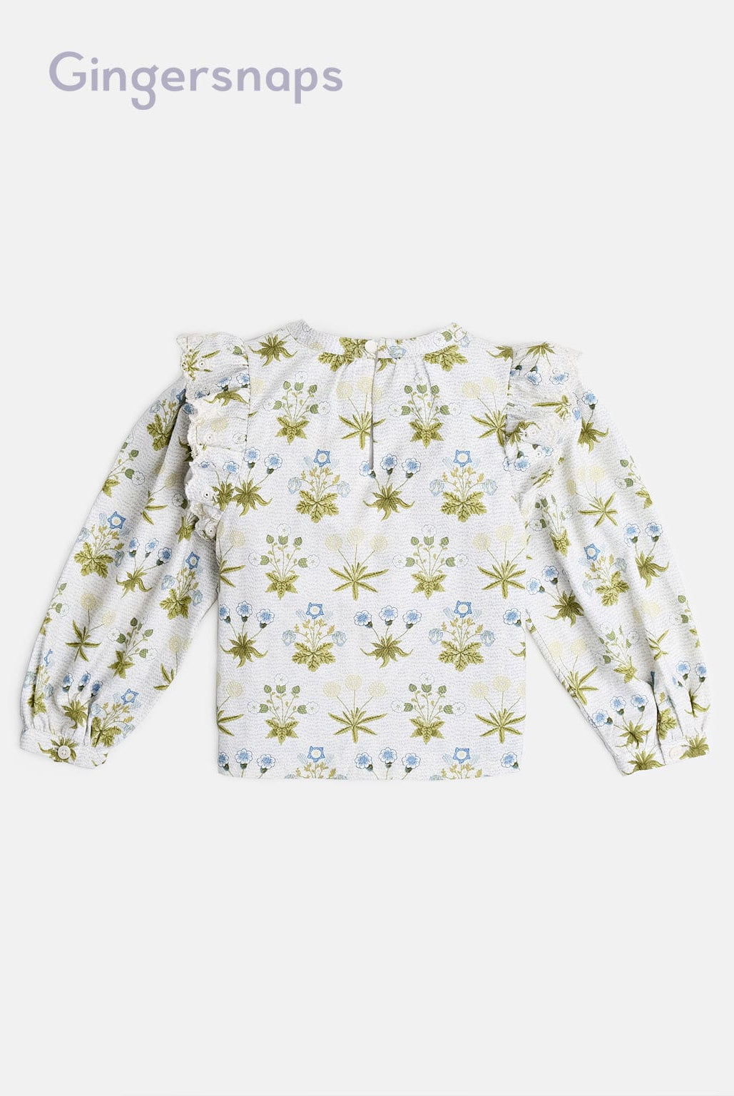جينجرسنابس بلوزة مطرزة منقوشة بف بناتي متعدد الألوان