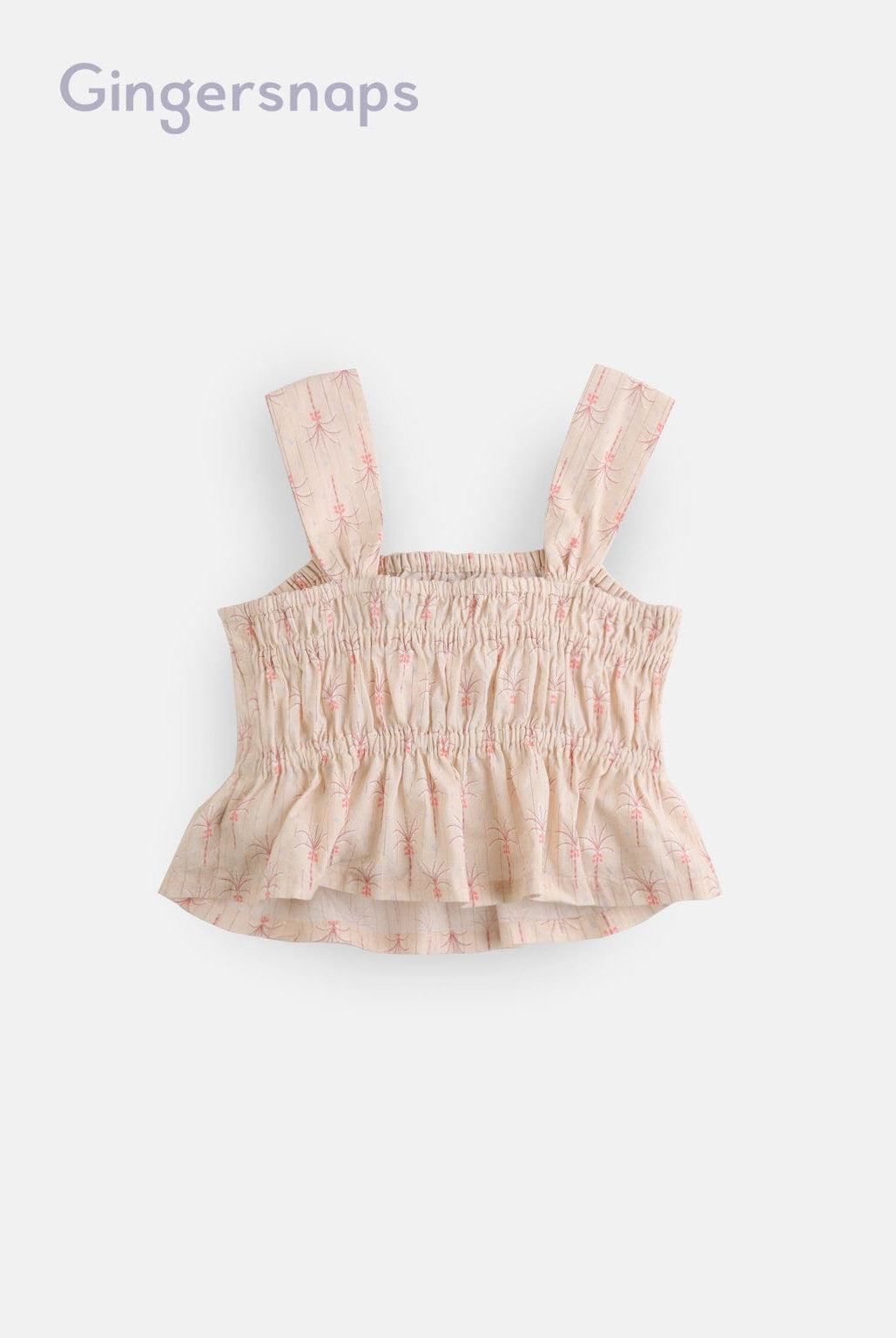 جينجرسنابس بلوزة مشجرة كروب حمالات عريضة بناتي بيج