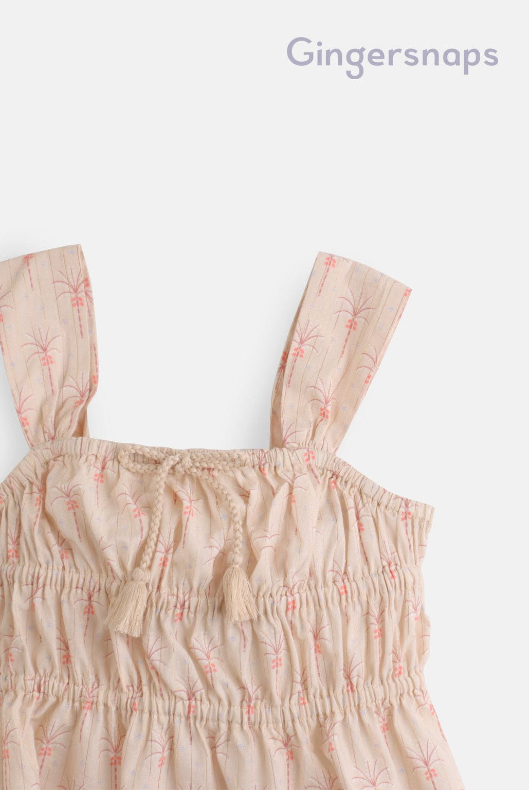 جينجرسنابس بلوزة مشجرة كروب حمالات عريضة بناتي بيج