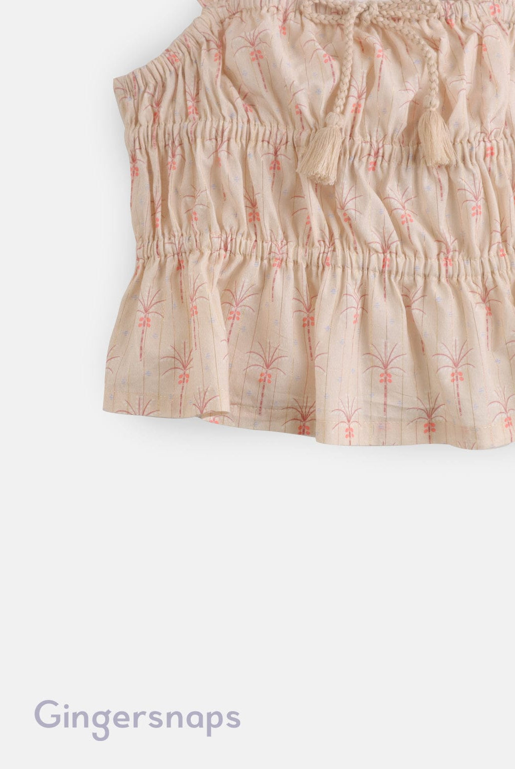 جينجرسنابس بلوزة مشجرة كروب حمالات عريضة بناتي بيج