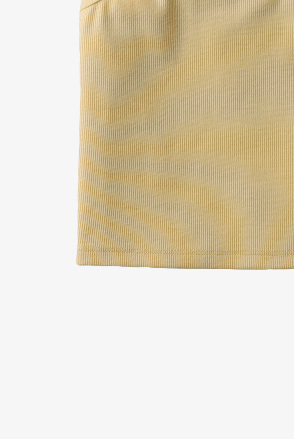 جينجرسنابس توب سادة مضلع حمالات عريضة مكشكشة بناتي أصفر