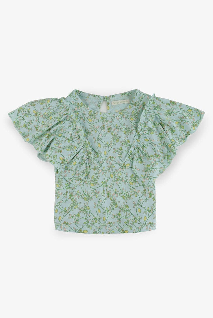 جينجرسنابس توب بناتي مشجر كم قصير متعدد الألوان