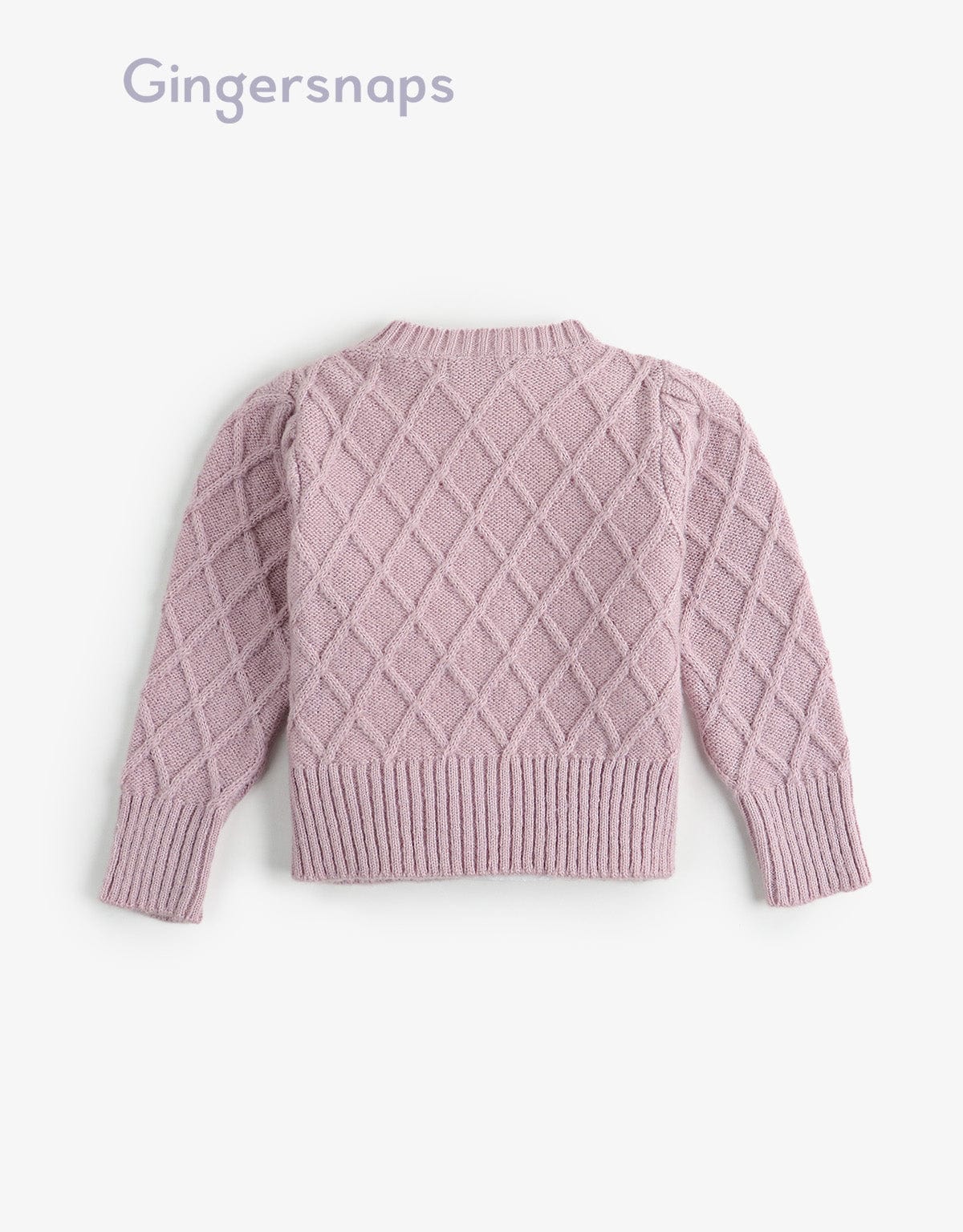 جينجرسنابس كارديجان مطرز بأزرار أمامية كم طويل أرجواني