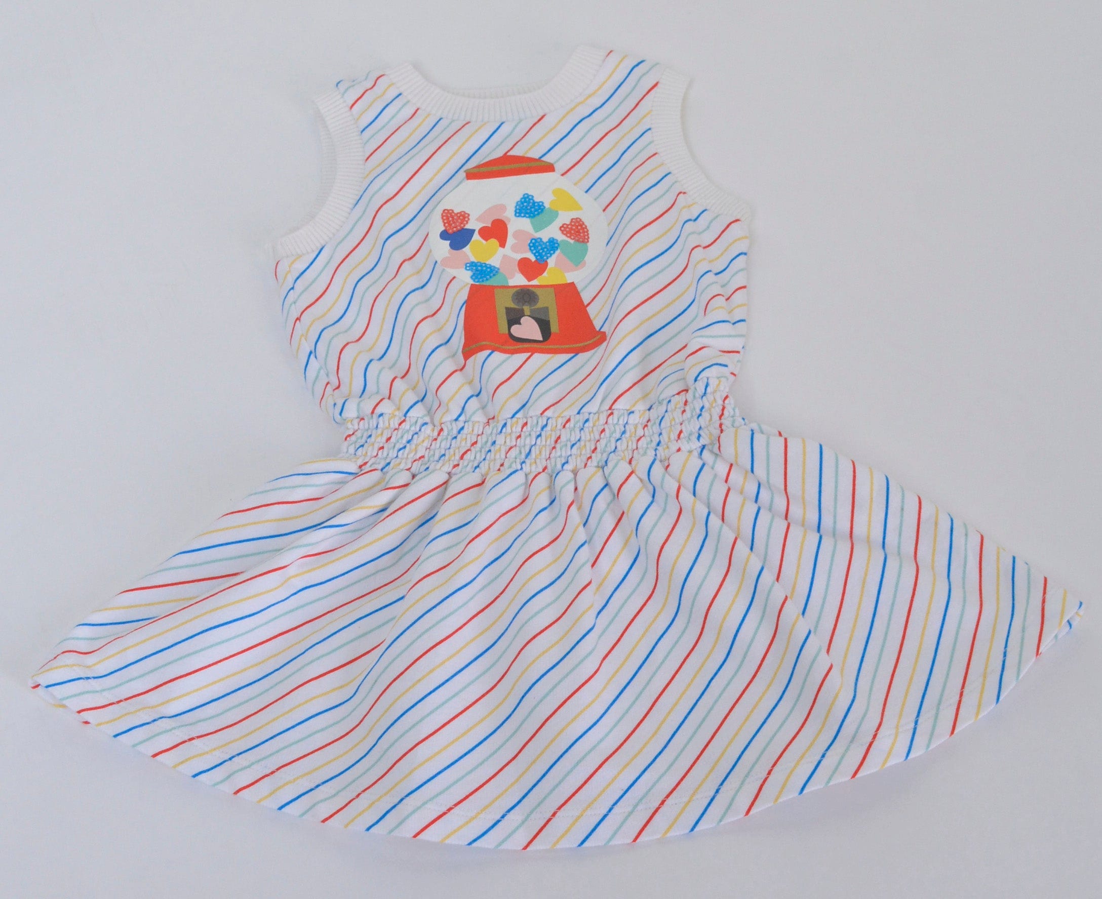 جينجرسنابس فستان مخطط مخصر كت بناتي متعدد الألوان