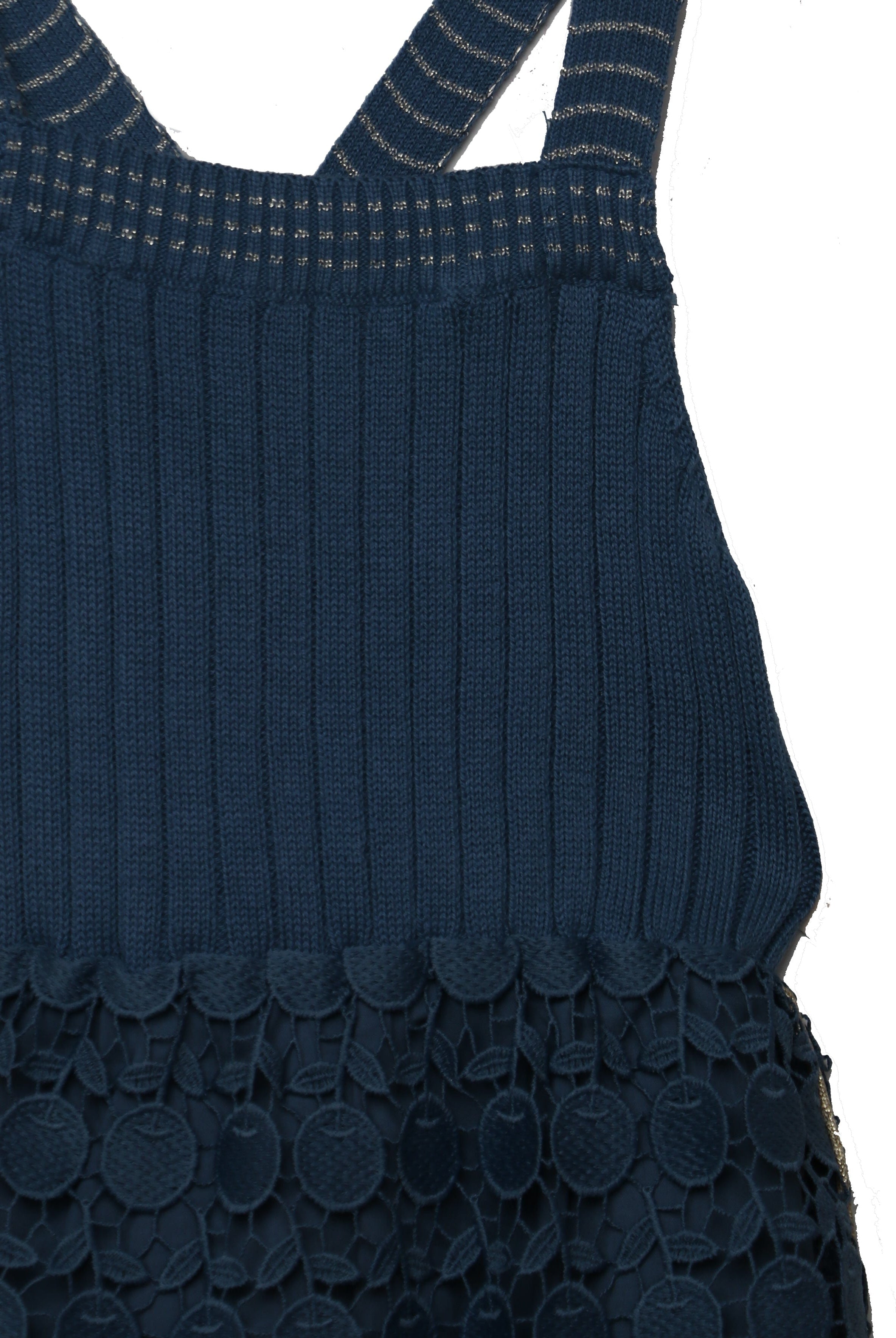 جينجرسنابس فستان بناتي جينز بأزرار أمامية بجيوب الأزرق السماوي