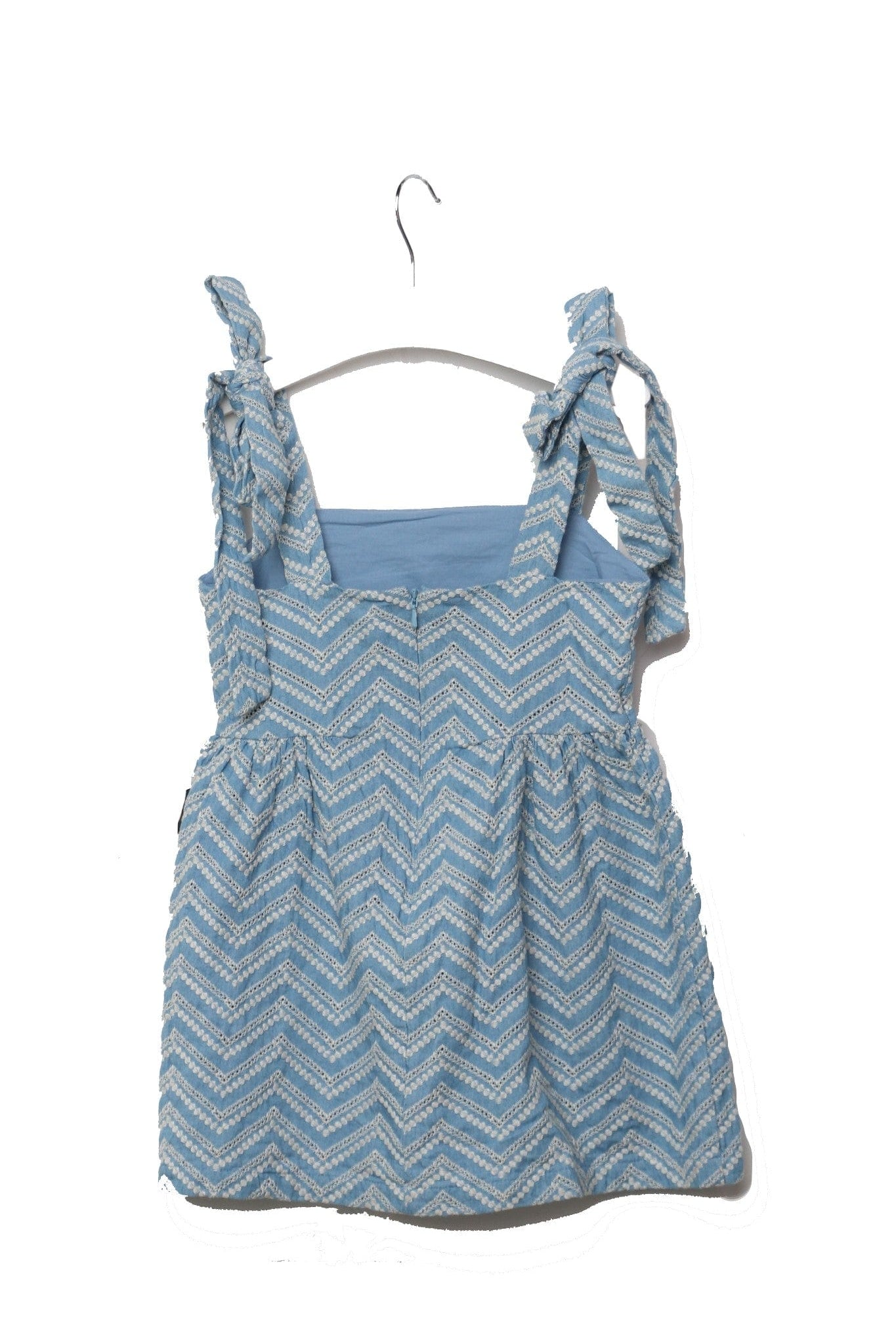 جينجرسنابس فستان أكام حمالات فيونكة بناتي أزرق/سط