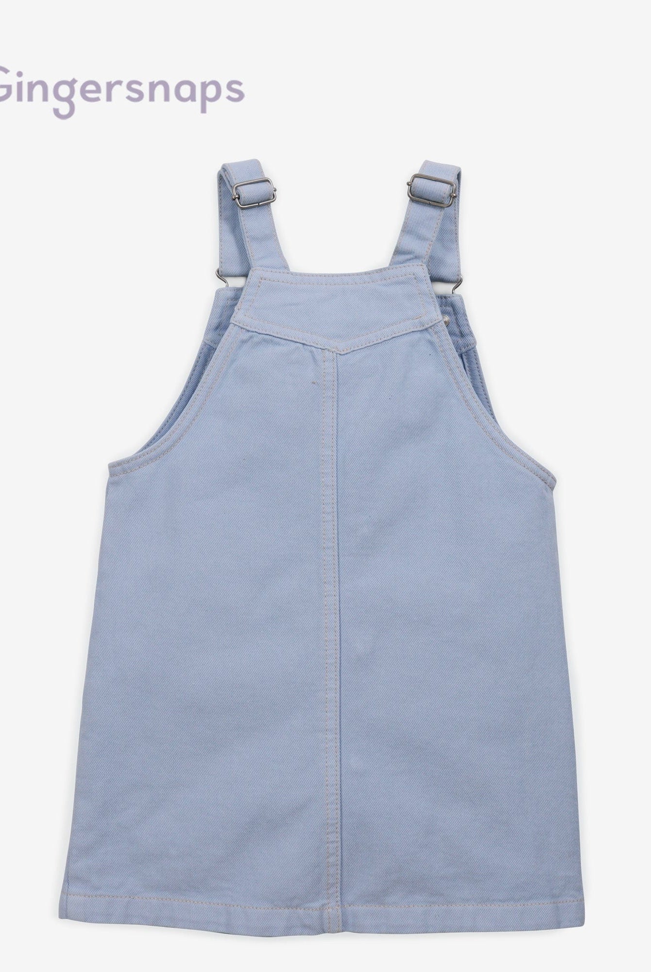 جينجرسنابس فستان جينز قصير بناتي أزرق سماوي