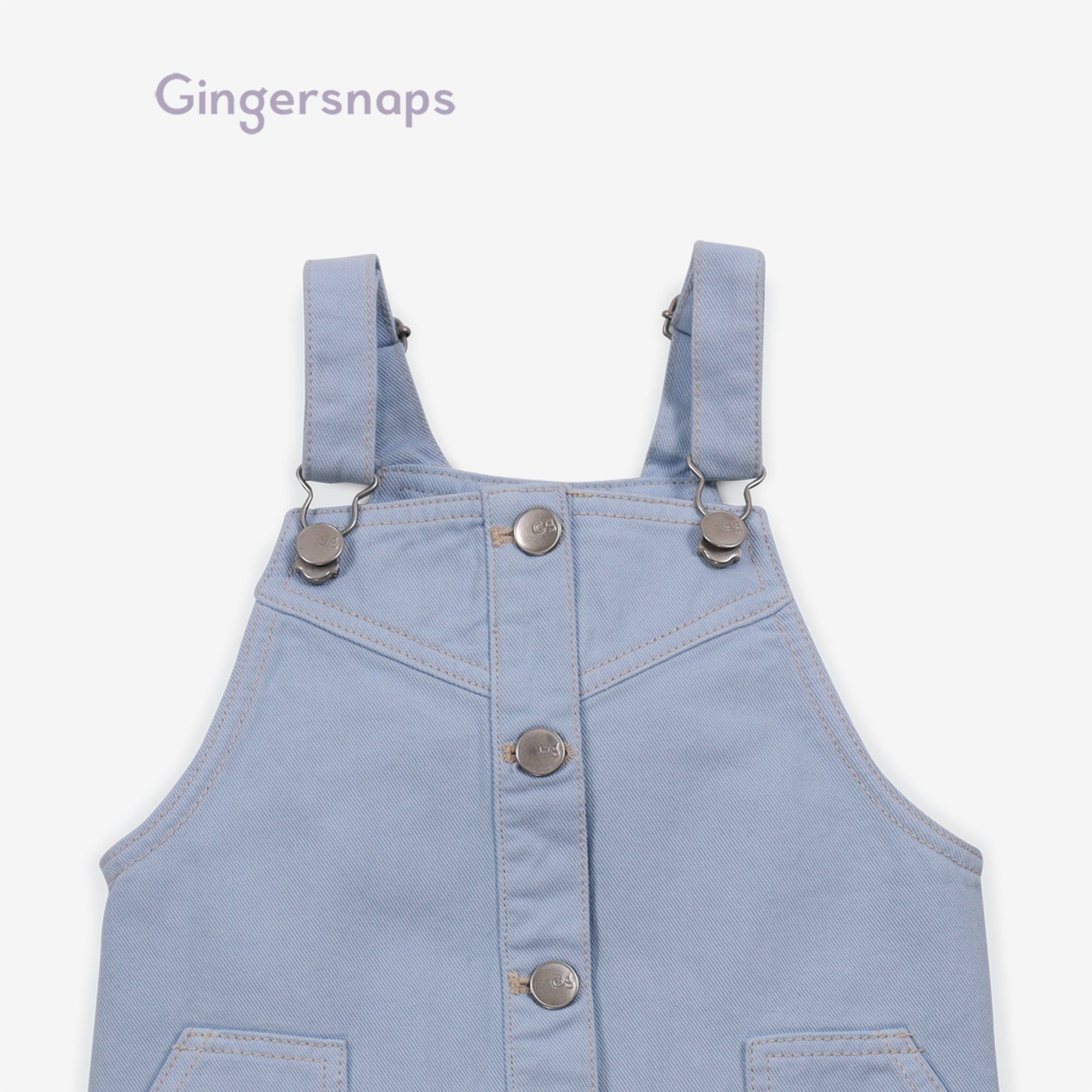 جينجرسنابس فستان جينز قصير بناتي أزرق سماوي