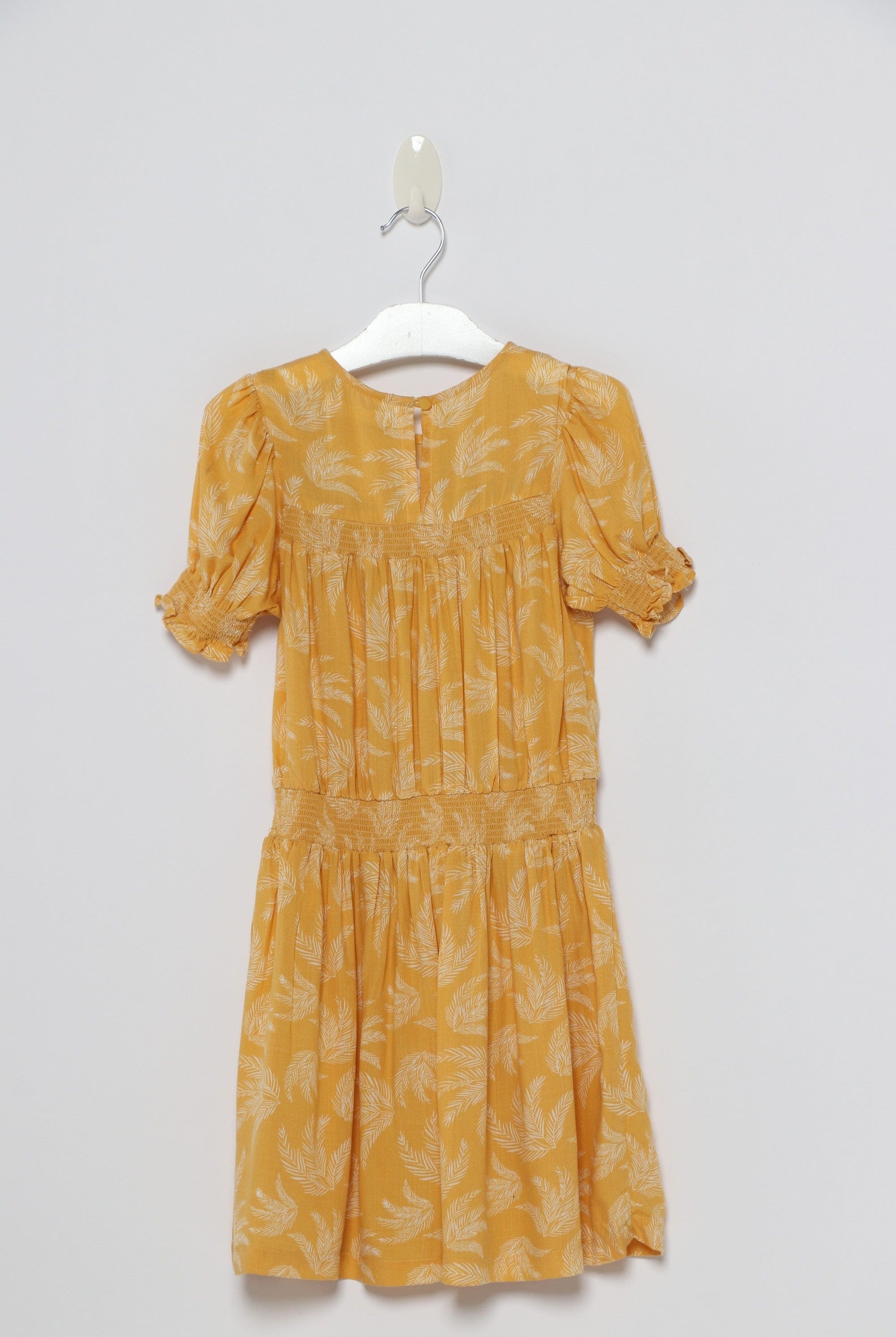 جينجرسنابس فستان فسكوز منقوش كم قصير بناتي أرجواني