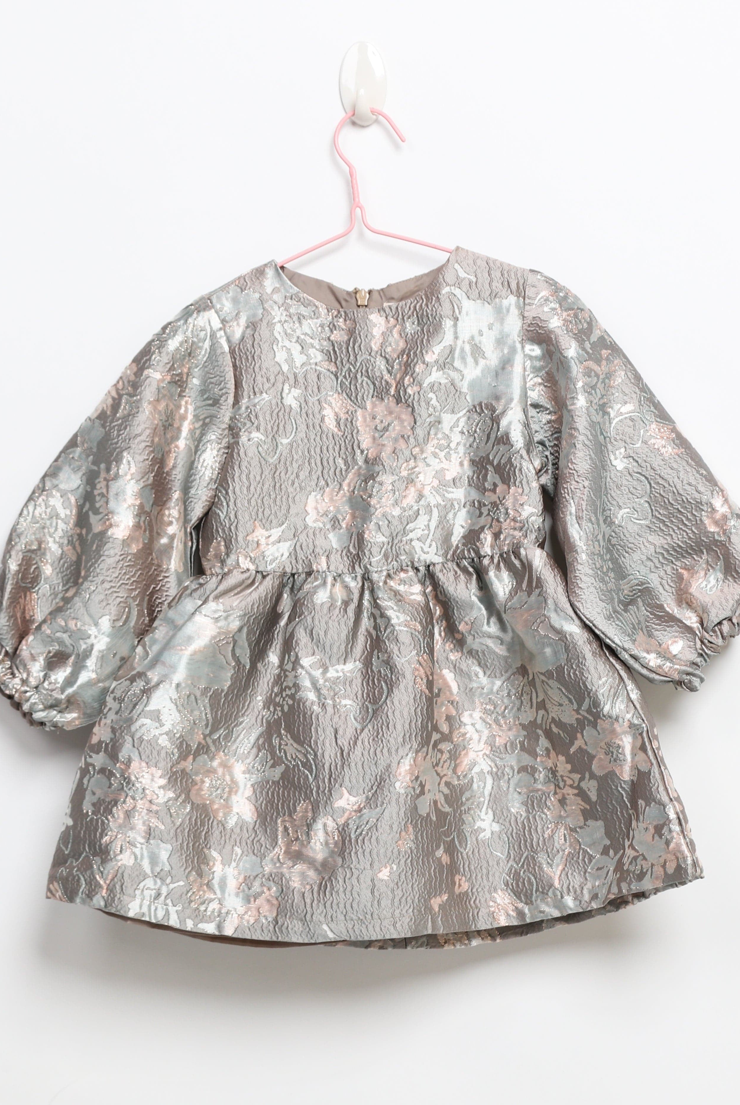 جينجرسنابس فستان بناتي قشر سمك لامع شفاف متعدد الألوان