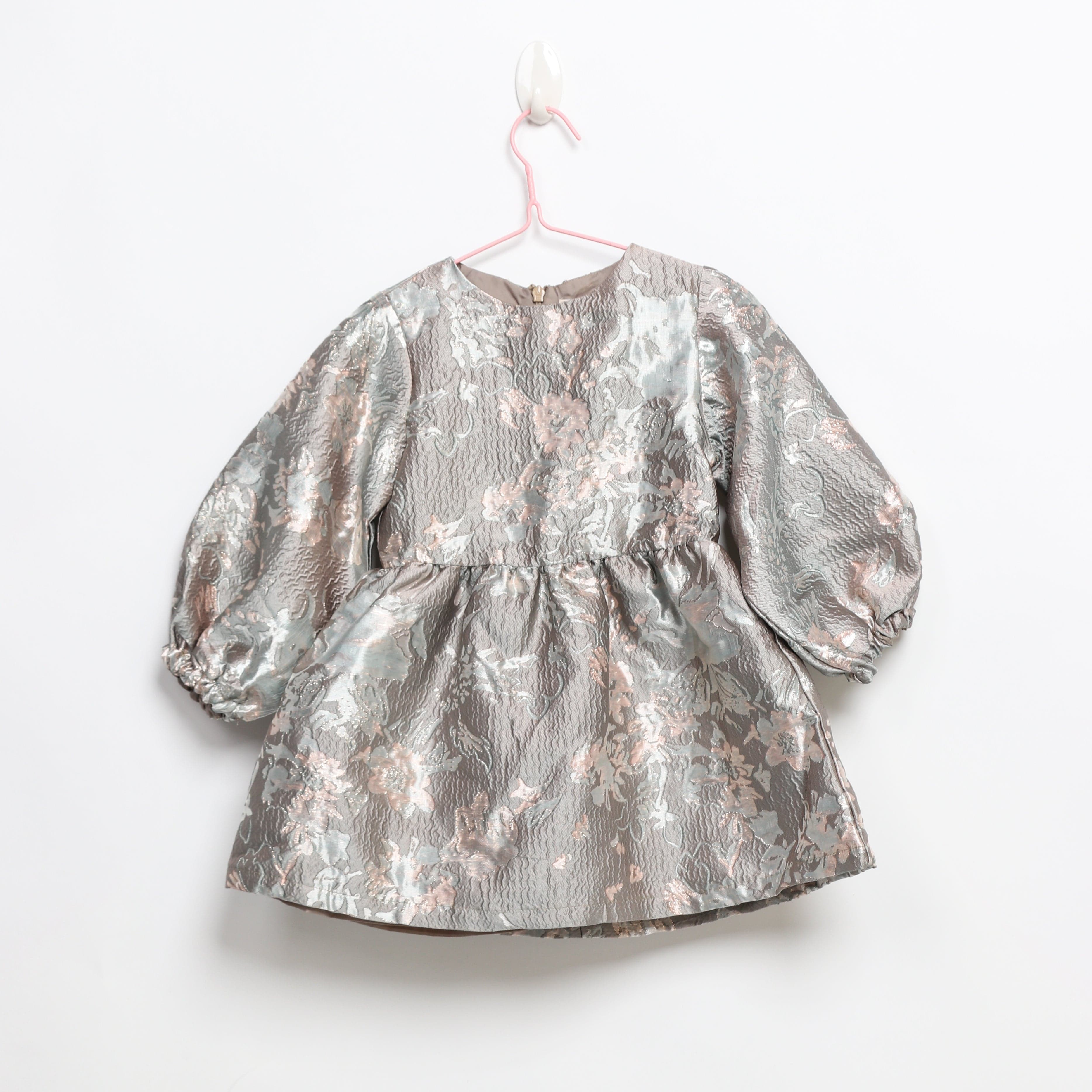 جينجرسنابس فستان بناتي قشر سمك لامع شفاف متعدد الألوان