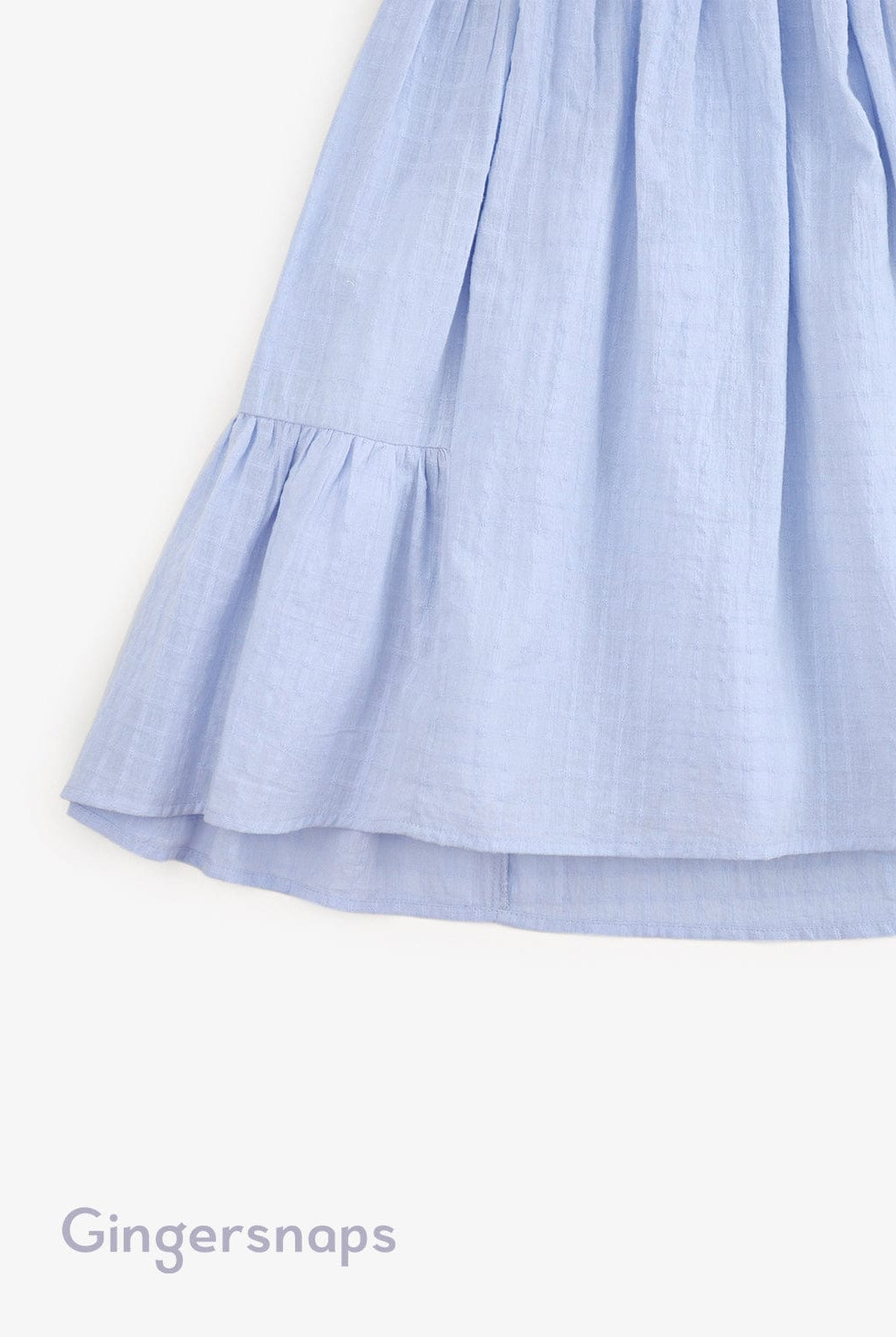 جينجرسنابس فستان حمالات بفيونكة واسع بناتي أزرق فاتح