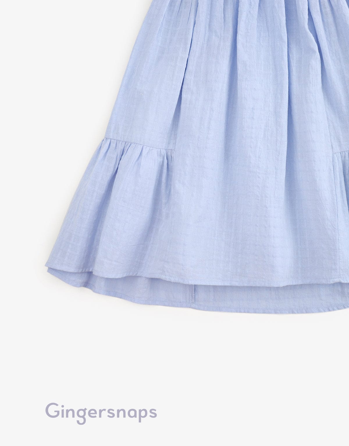 جينجرسنابس فستان حمالات بفيونكة واسع بناتي أزرق فاتح