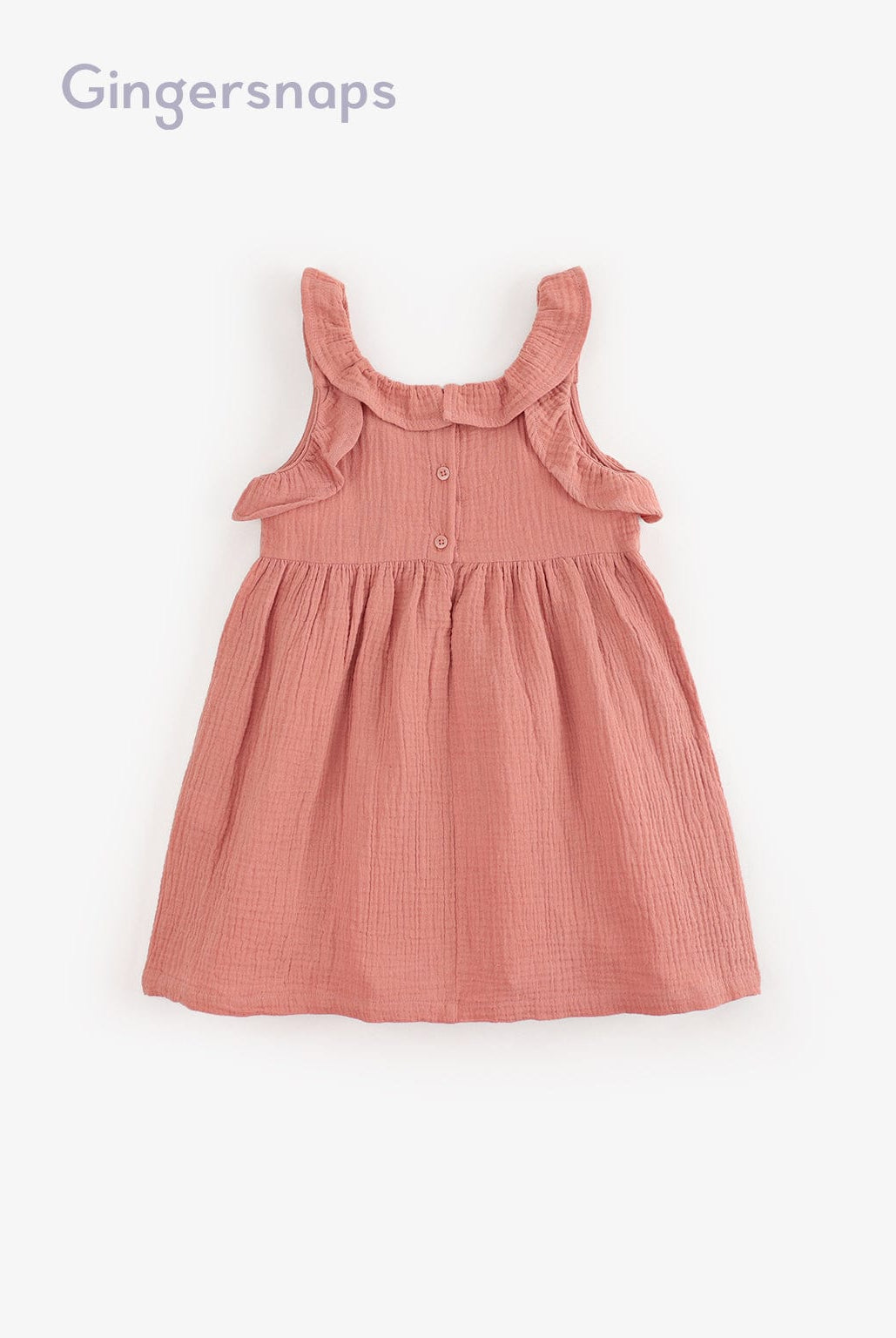 جينجرسنابس فستان كت منفوش من أسفل أطفال بناتي وردي