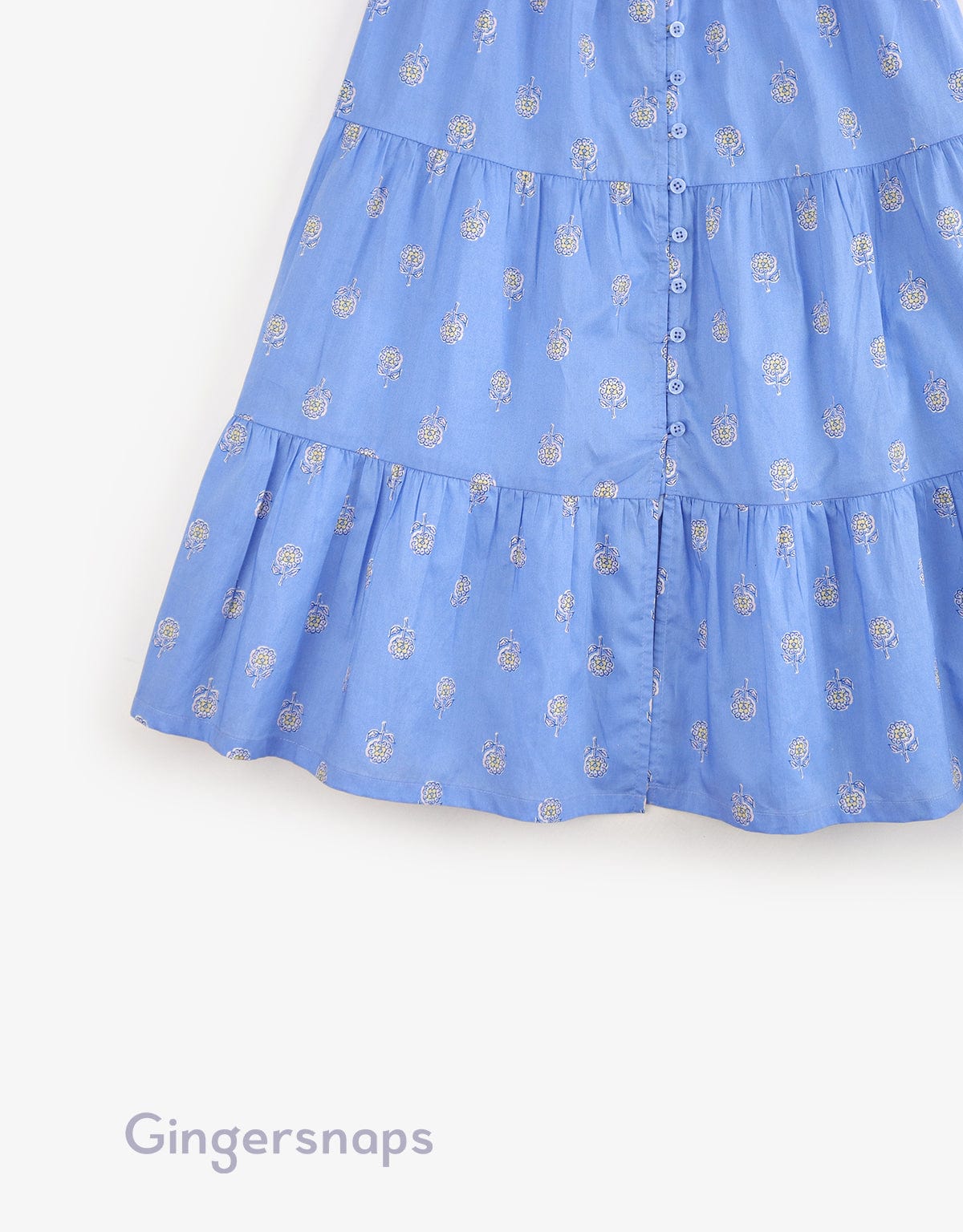 جينجرسنابس فستان مشجر طبقات حمالات أطفال بناتي أزرق