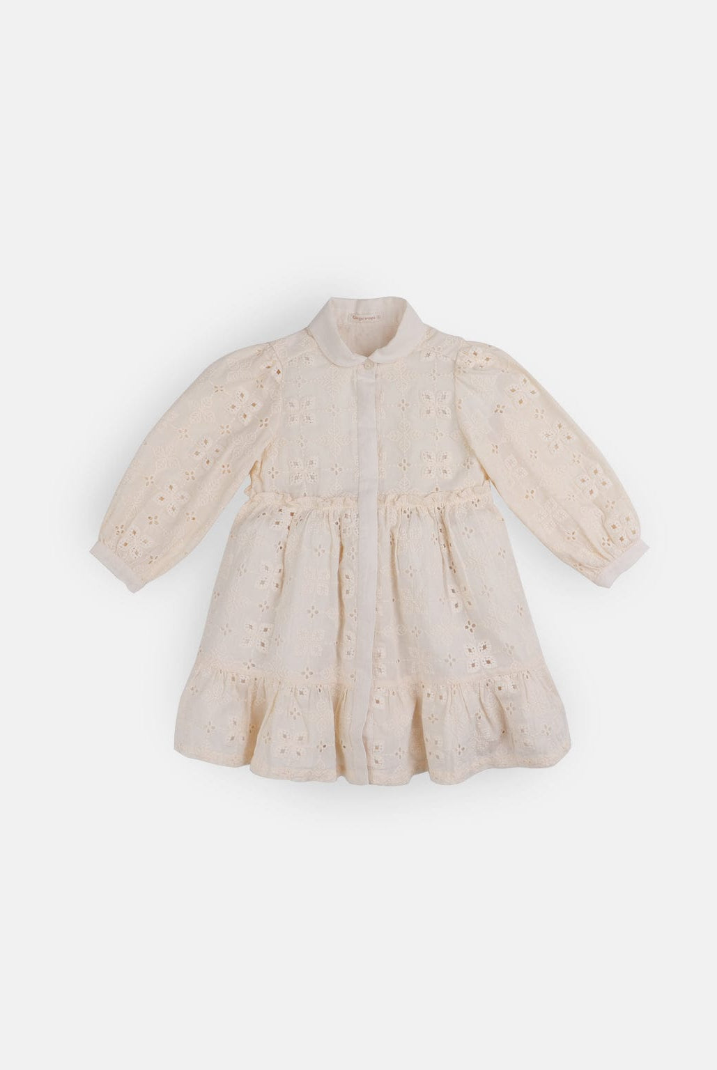 جينجرسنابس فستان منفوش كم طويل بناتي أحمر بنفسجي