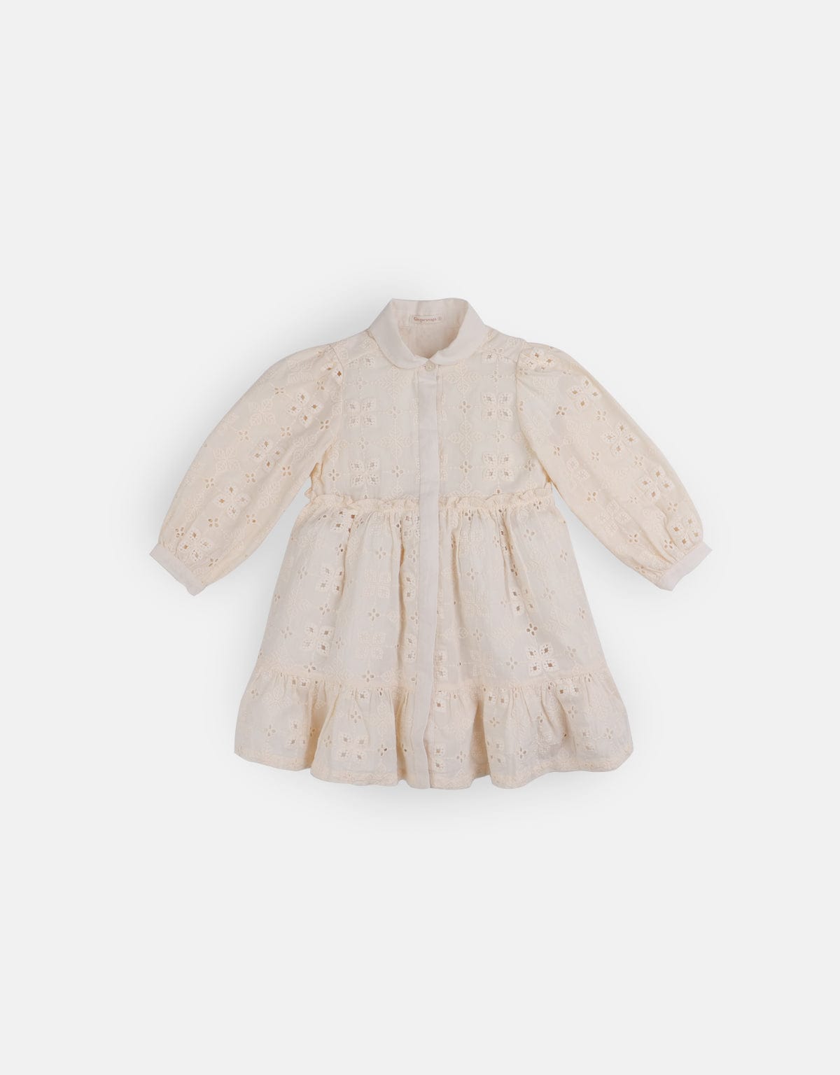 جينجرسنابس فستان منفوش كم طويل بناتي أحمر بنفسجي