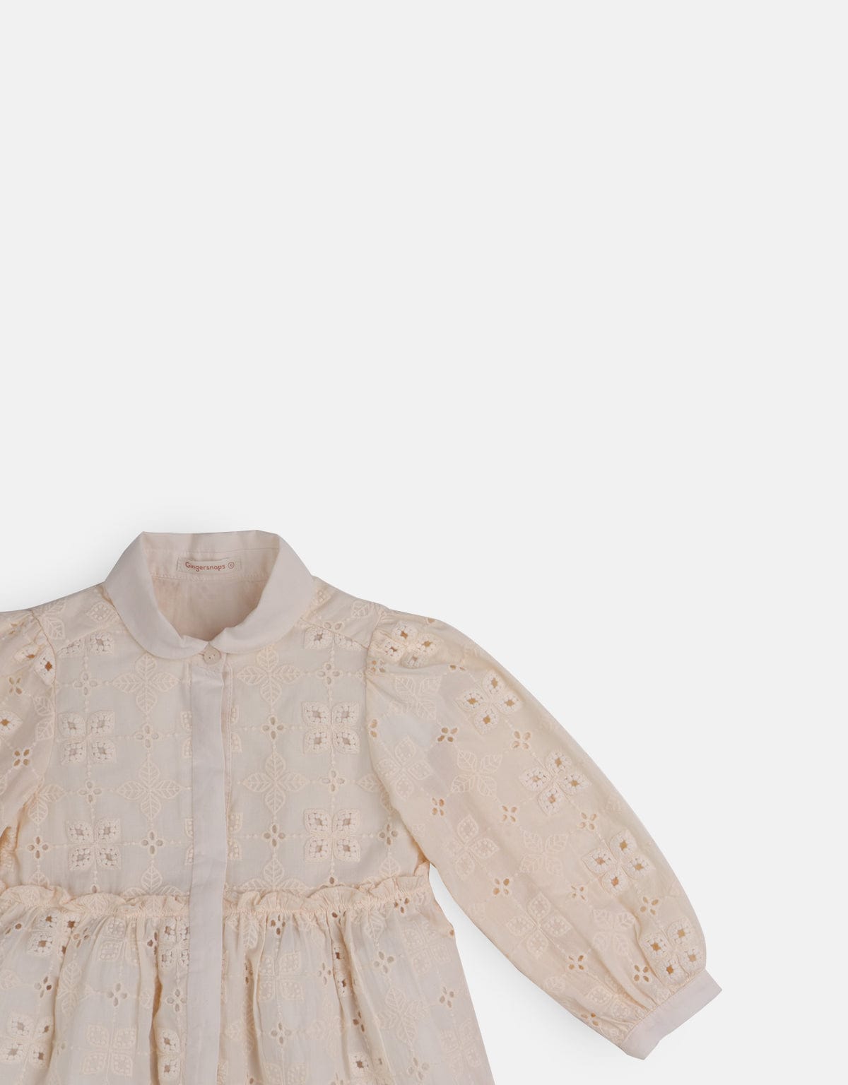 جينجرسنابس فستان منفوش كم طويل بناتي أحمر بنفسجي