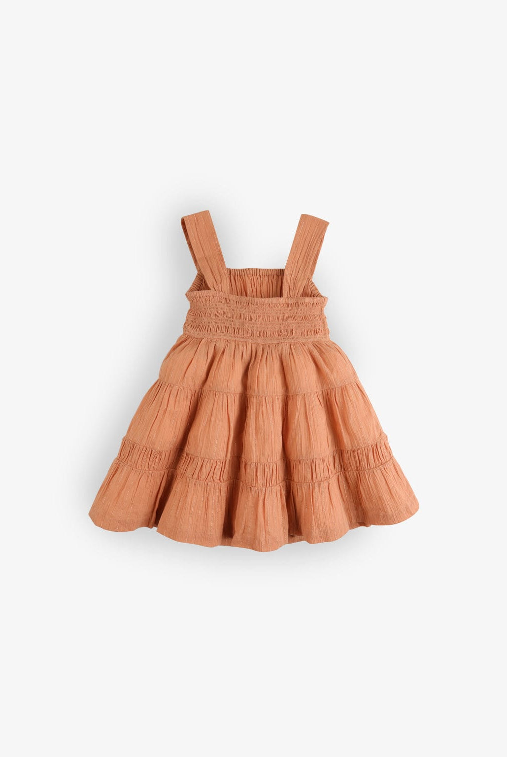 جينجرسنابس فستان بناتي صغير مخصر بحمالات عريضة بناتي برتقالي