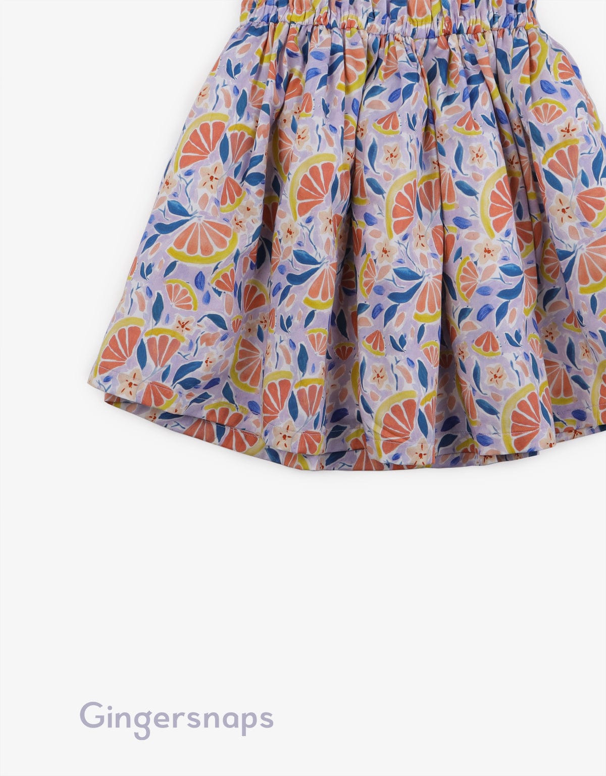 جينجرسنابس فستان بناتي مخصر مشجر بكرانيش على الكتف متعدد الألوان