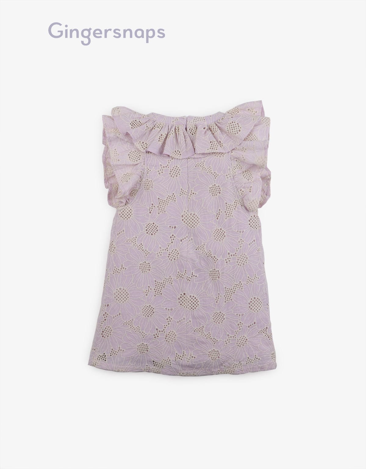 جينجرسنابس فستان كت مكشكش بفتحة سبعة بناتي أرجواني