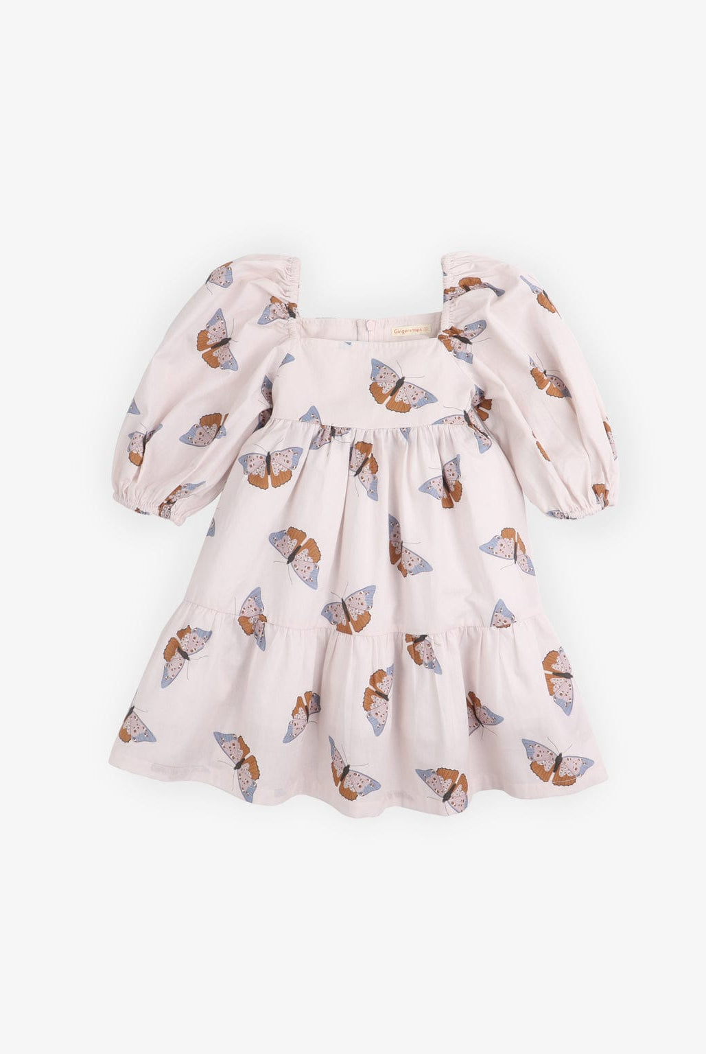 جينجرسنابس فستان فراشات نص كم بف بناتي متعدد الألوان