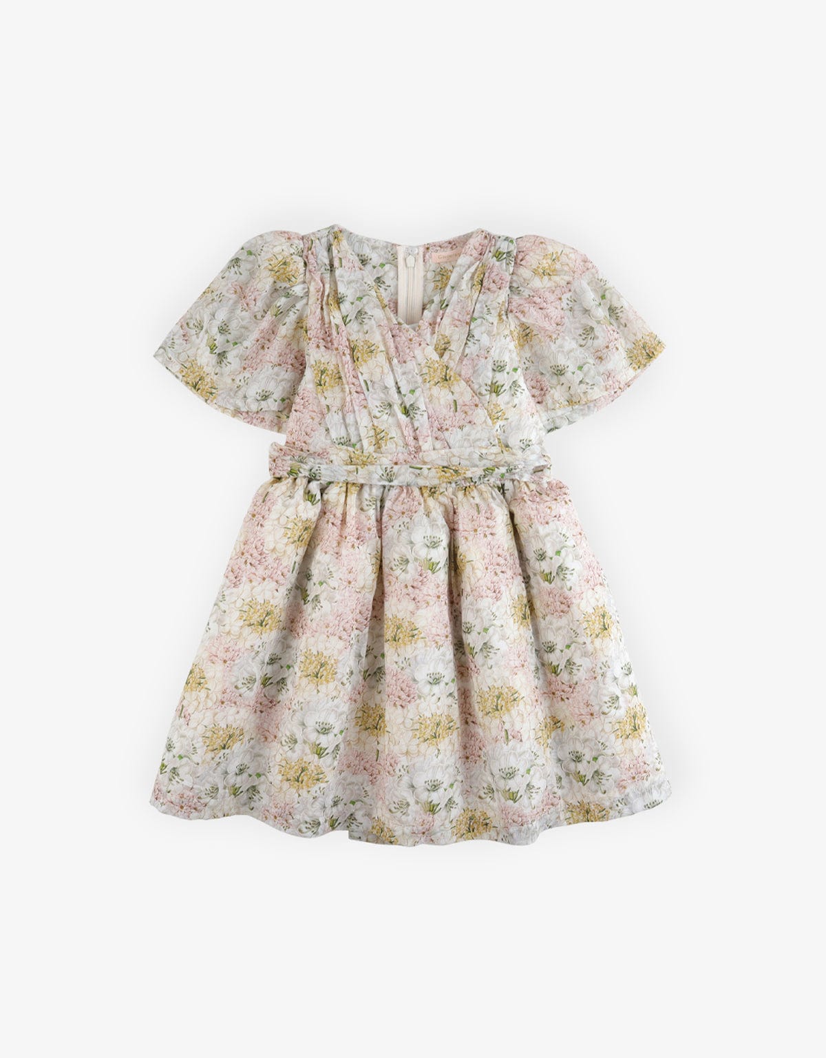 جينجرسنابس فستان مشجر مخصر كم قصير مفتوح بناتي متعدد الألوان