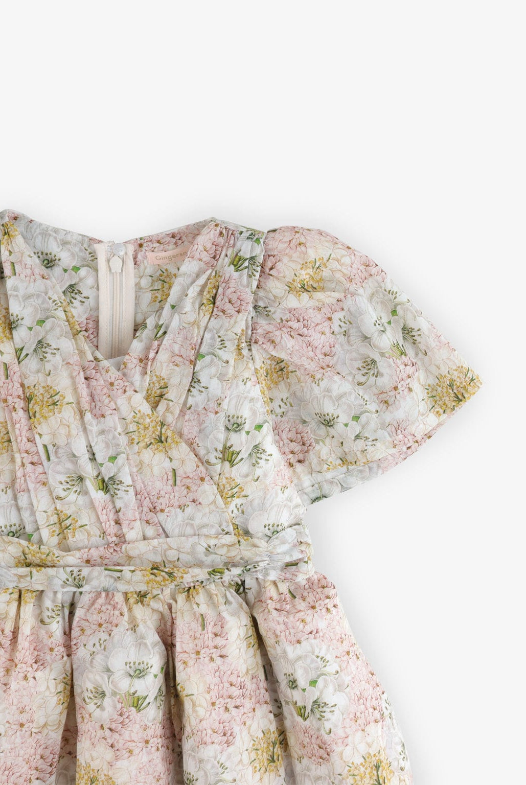 جينجرسنابس فستان مشجر مخصر كم قصير مفتوح بناتي متعدد الألوان