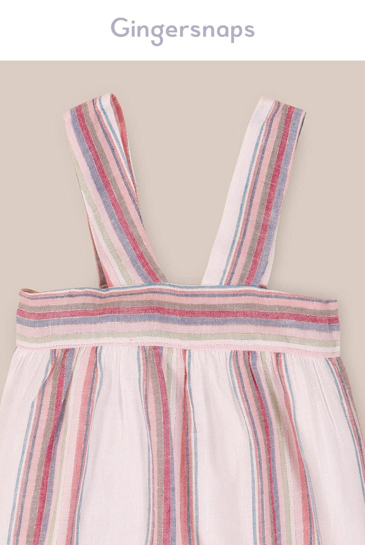 جينجرسنابس فستان بناتي سادة بدوائر من أسفل متعدد الألوان