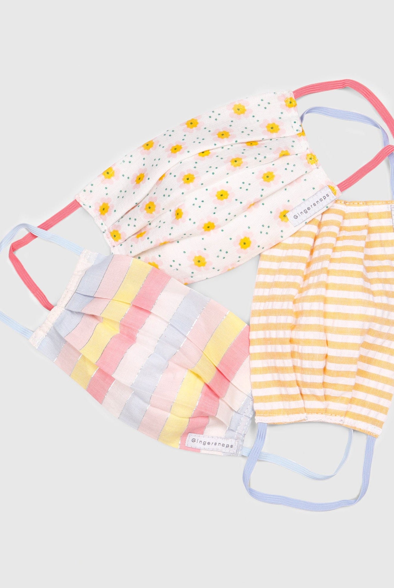 جينجرسنابس كمامات بناتي ملونة متعدد الألوان
