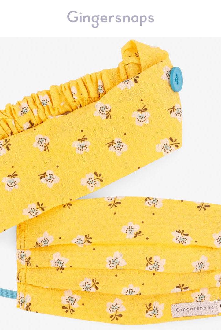 جينجرسنابس كمامة مزخرفة بأستك بناتي متعدد الألوان