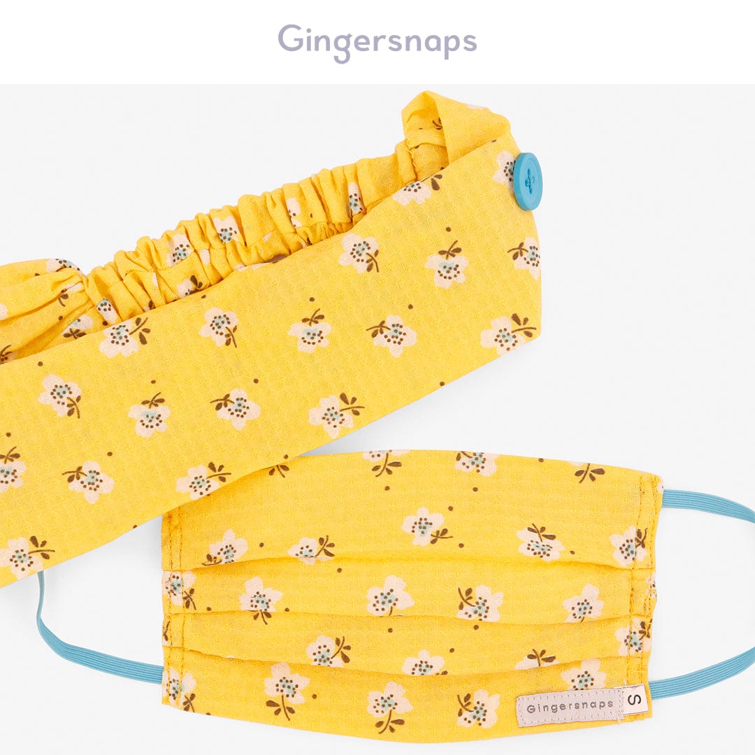 جينجرسنابس كمامة مزخرفة بأستك بناتي متعدد الألوان