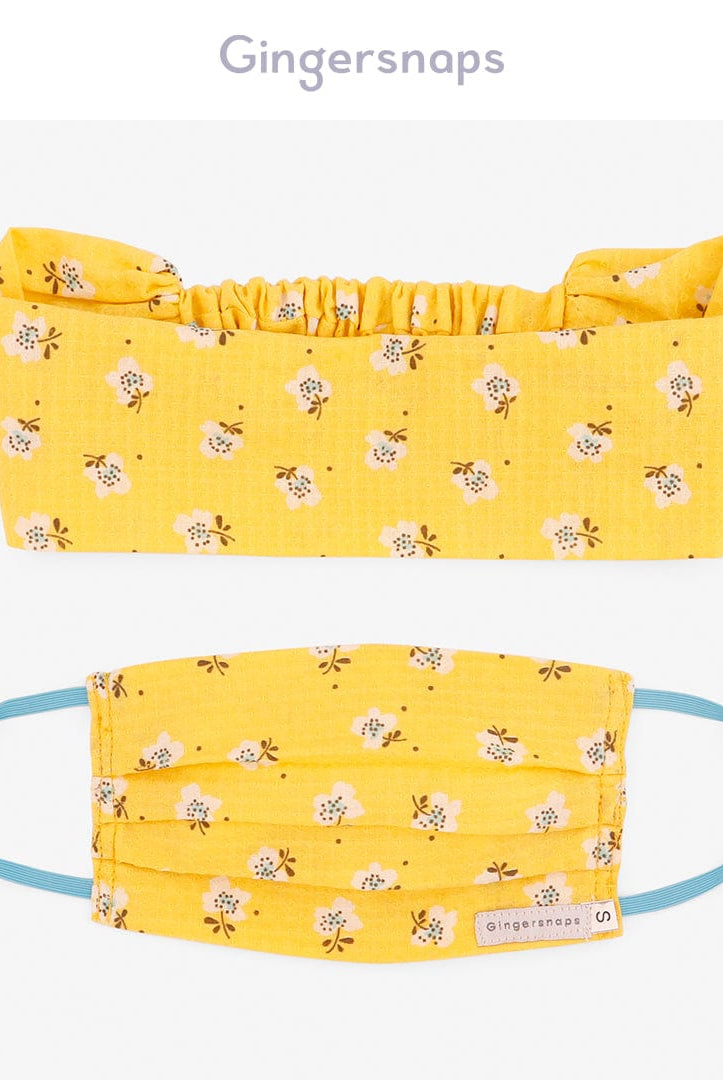 جينجرسنابس كمامة مزخرفة بأستك بناتي متعدد الألوان